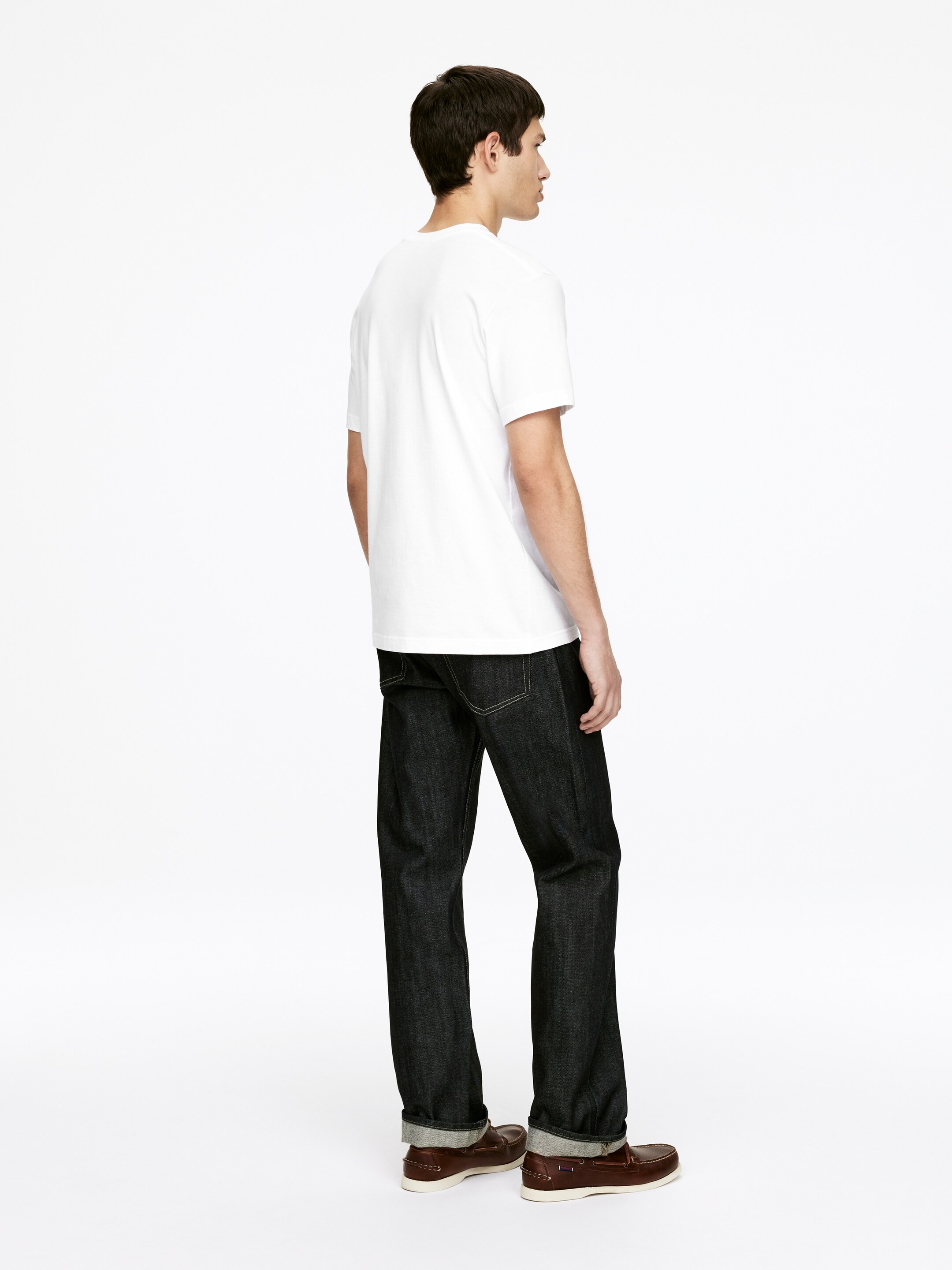 Преглед на по-голямо изображение: Тениска 170 GSM Regular - Бяло - МЪЖЕ | H&M BG 4