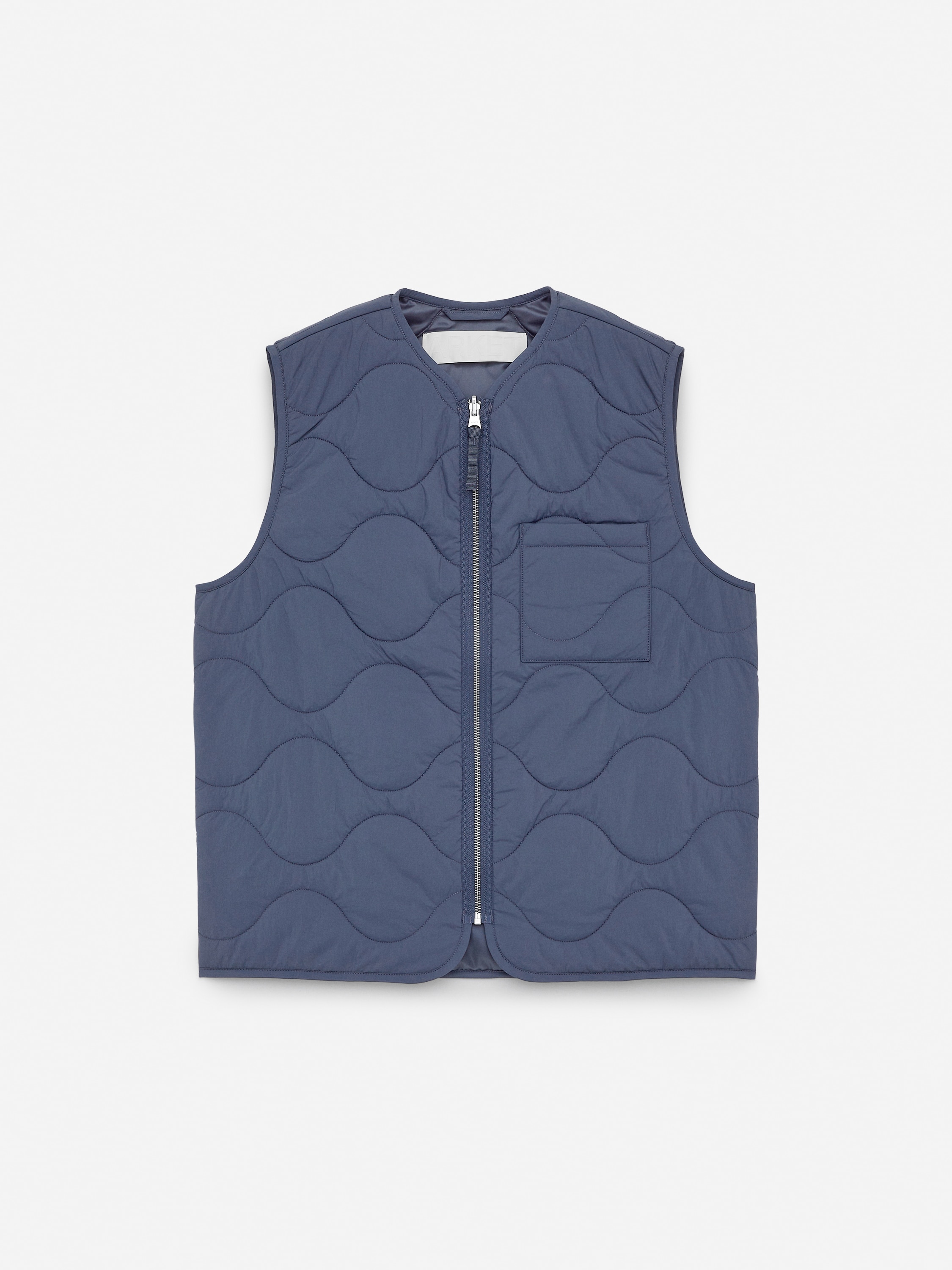 2-in-1 Quilted Liner Vest – Blue – Men – ARKET EU