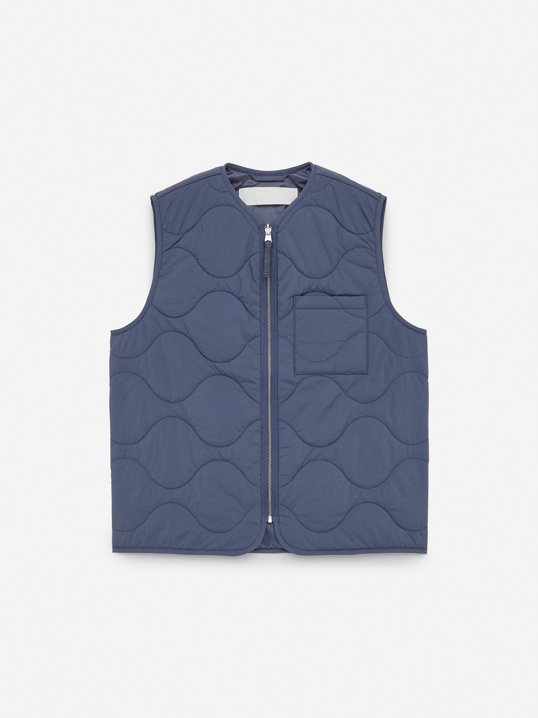 2-in-1 Quilted Liner Vest - Blue - Regular fit - Men - StillMedia/DescriptiveStillLife - 2