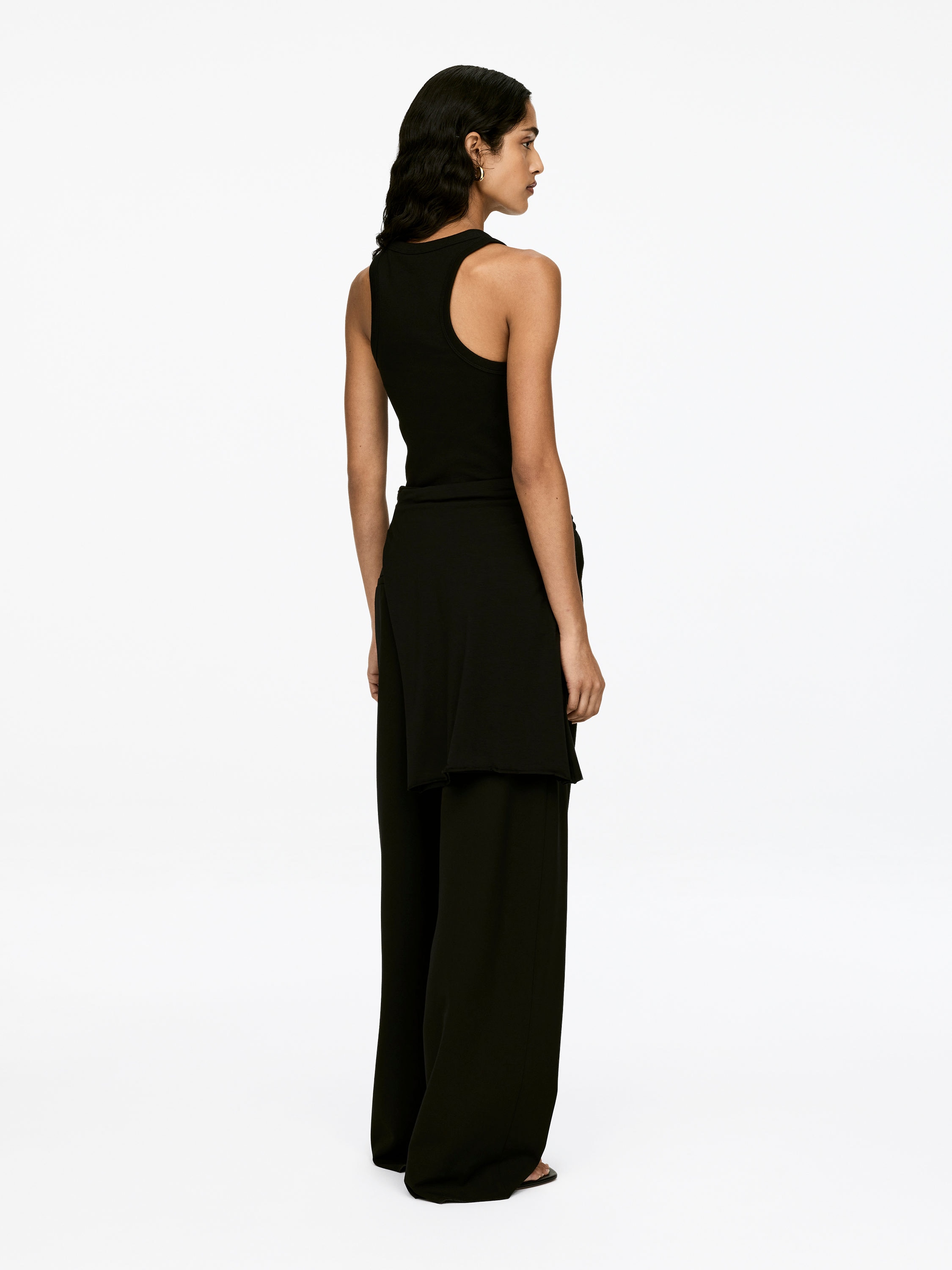 Rib Racer Tank Top - Black - Regular fit - Women - StillMedia/Lookbook - 35