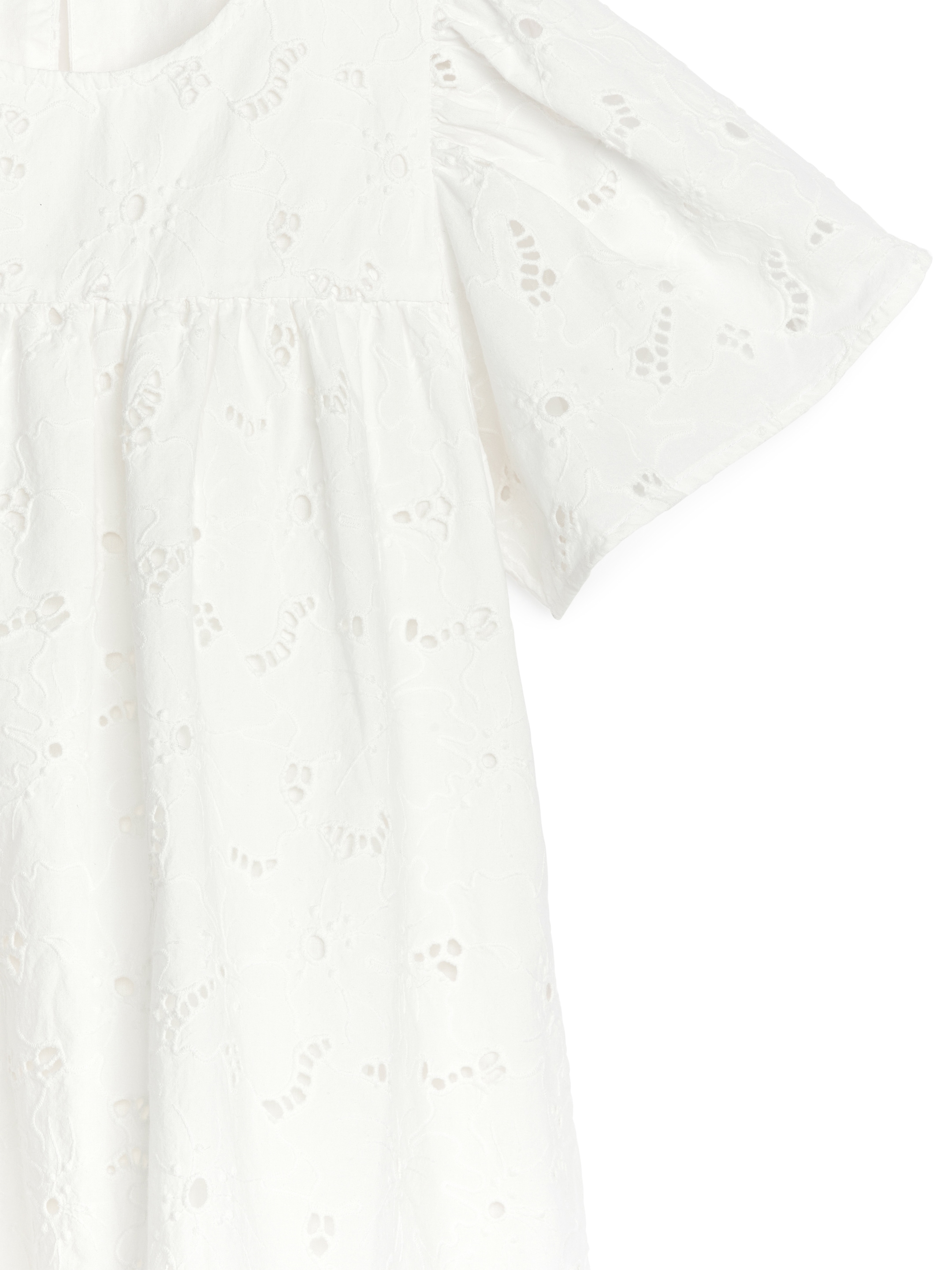 Kleid mit Lochstickerei - Weiß - Loose Fit - Kinder - StillMedia/DescriptiveDetail - 3