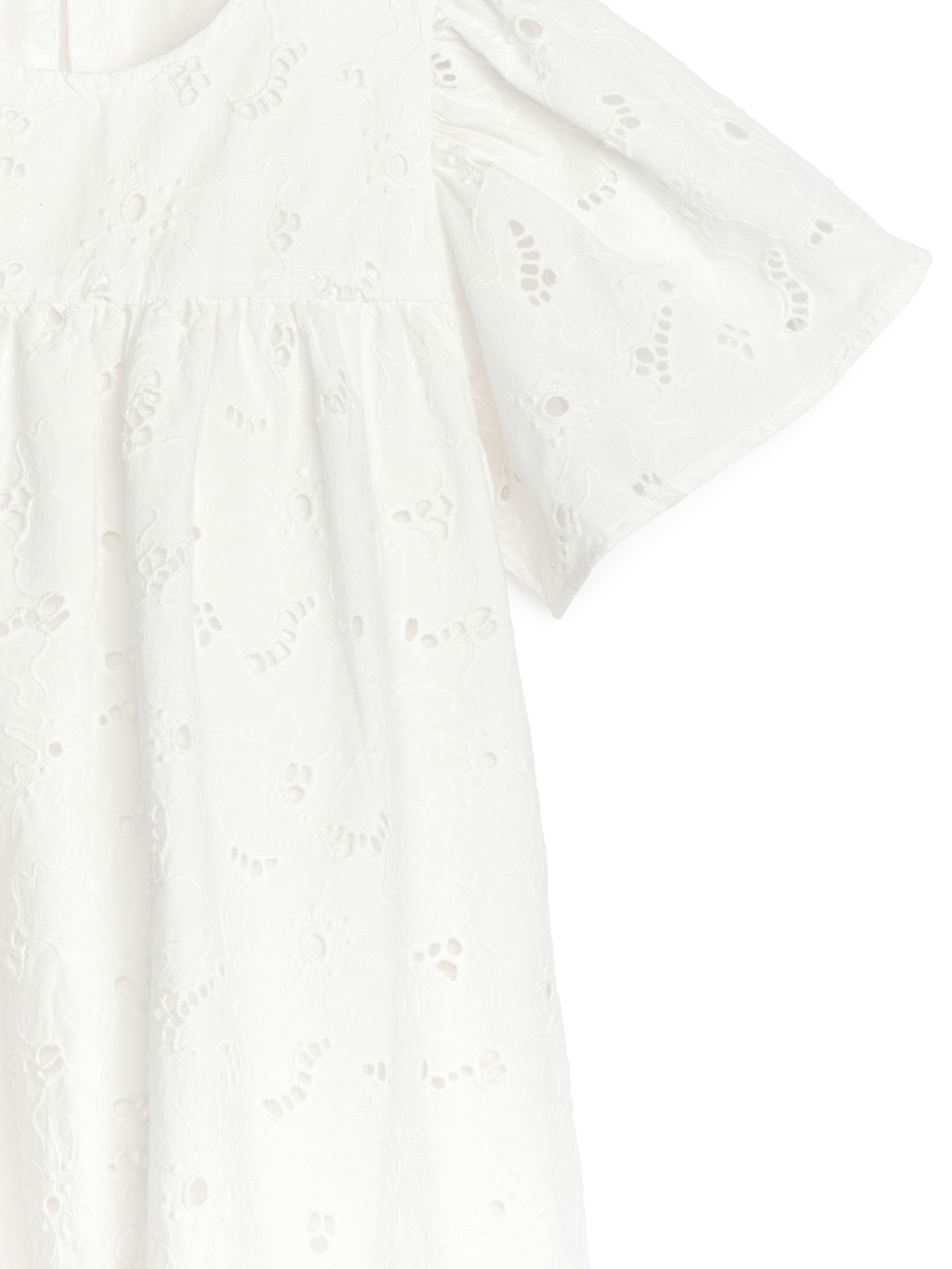 Sukienka z haftem angielskim - Biały - Luźny fason - Children - StillMedia/DescriptiveDetail - 3