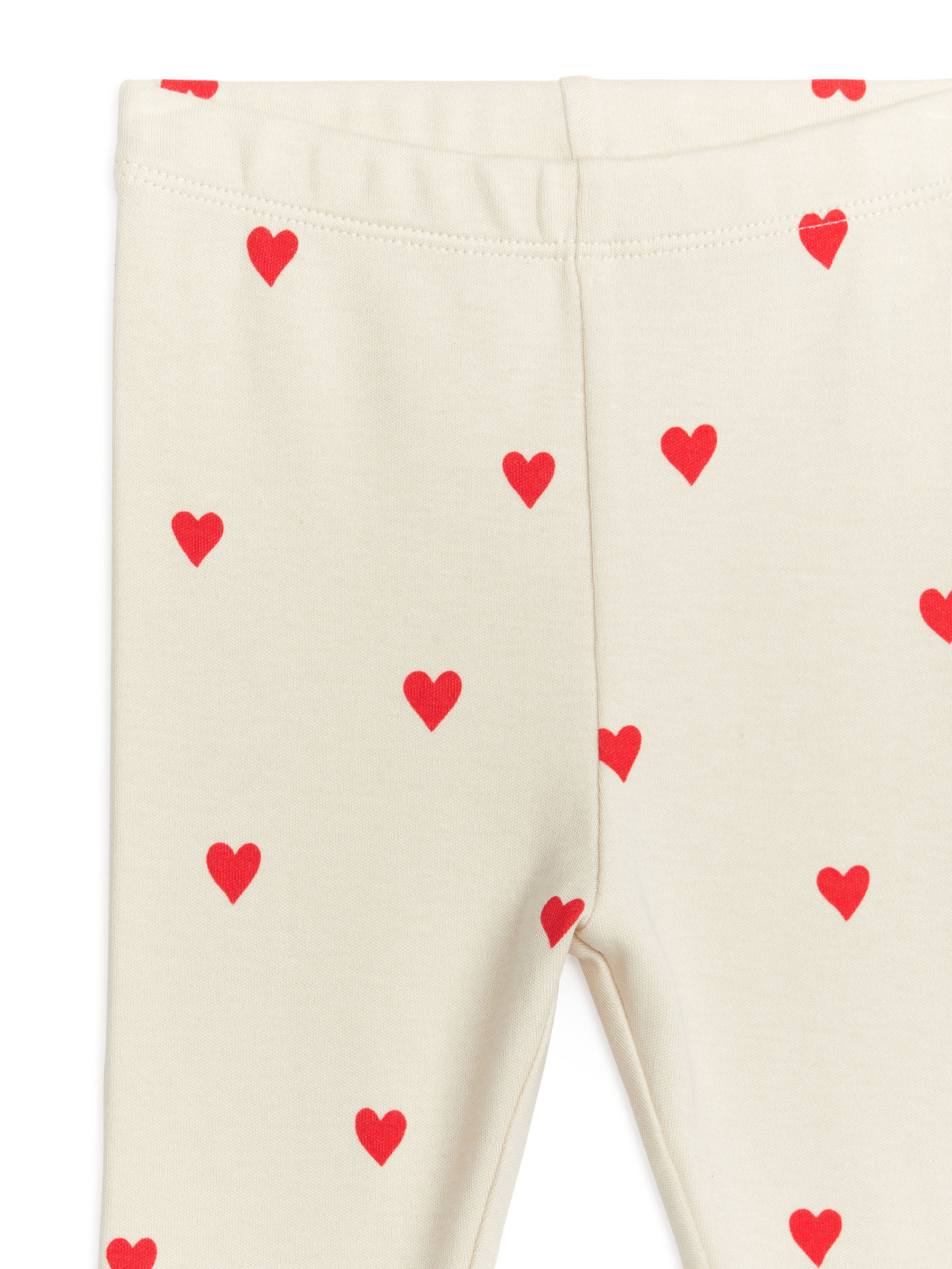 Jerseyleggings - Beige/rote Herzen - Kinder - StillMedia/DescriptiveDetail - 3