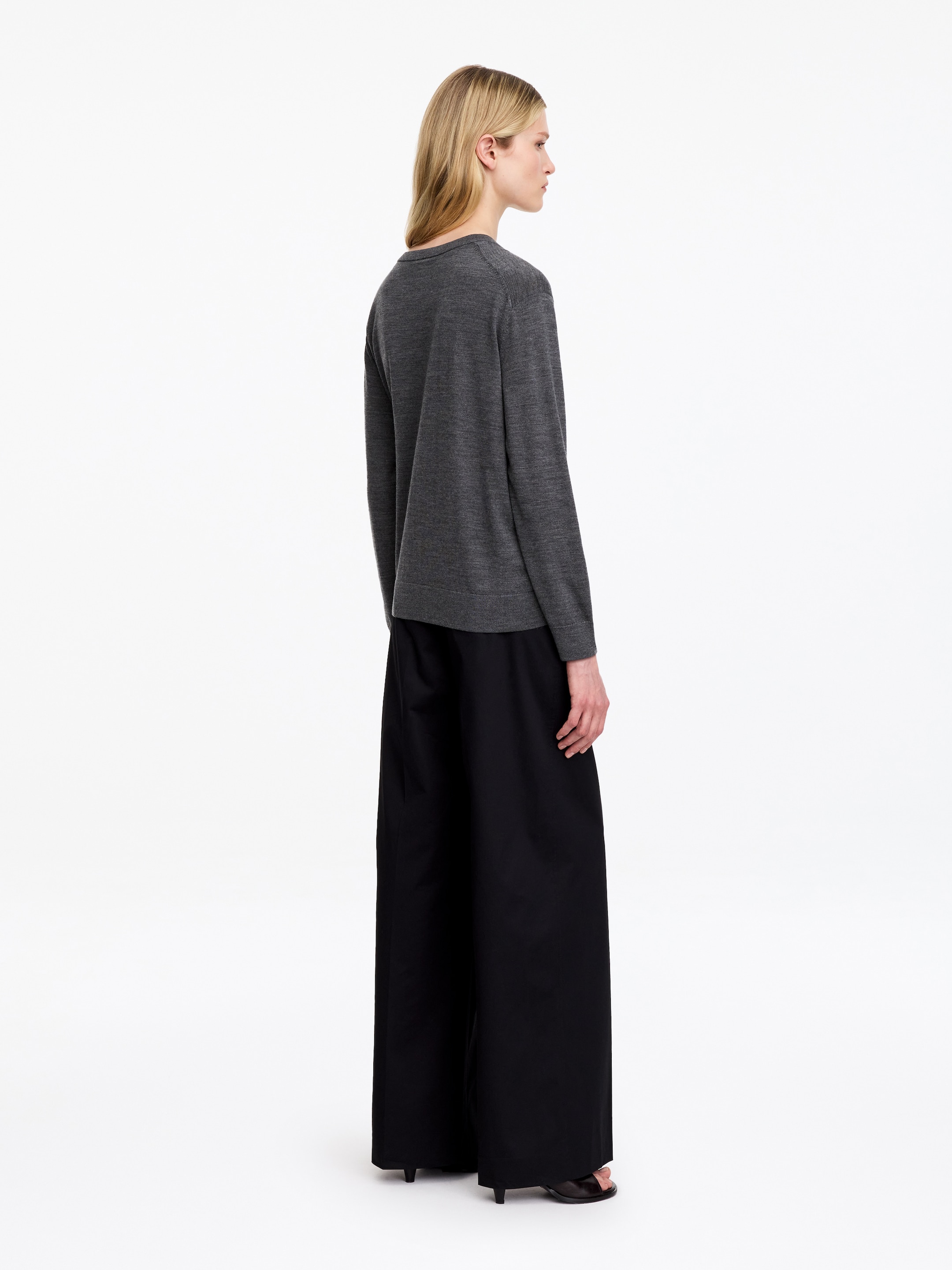 Cárdigan de lana merino - Gris - Corte estándar - women - StillMedia/Lookbook - 12