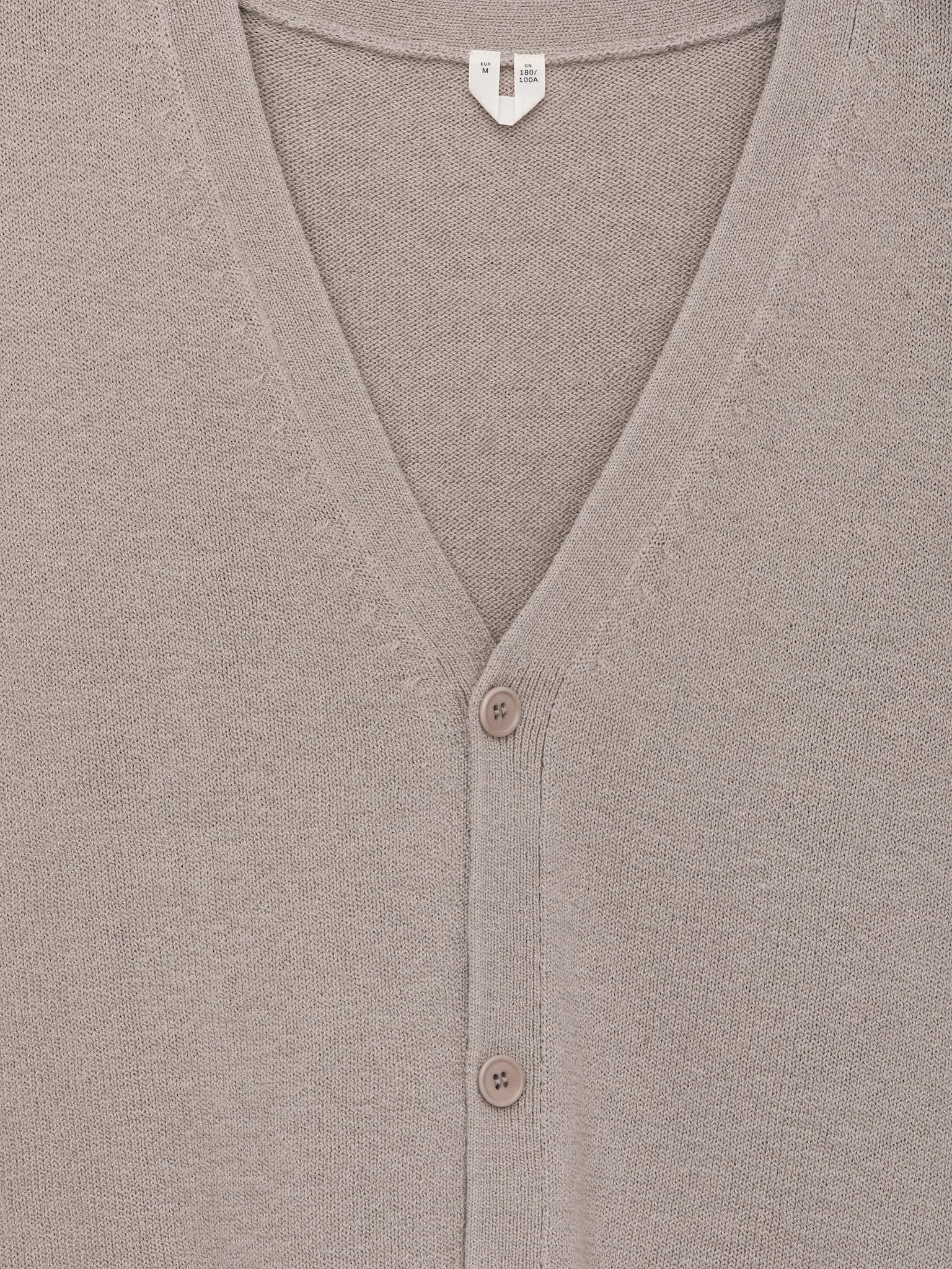 Gilet cardigan en laine et coton - gris - 4