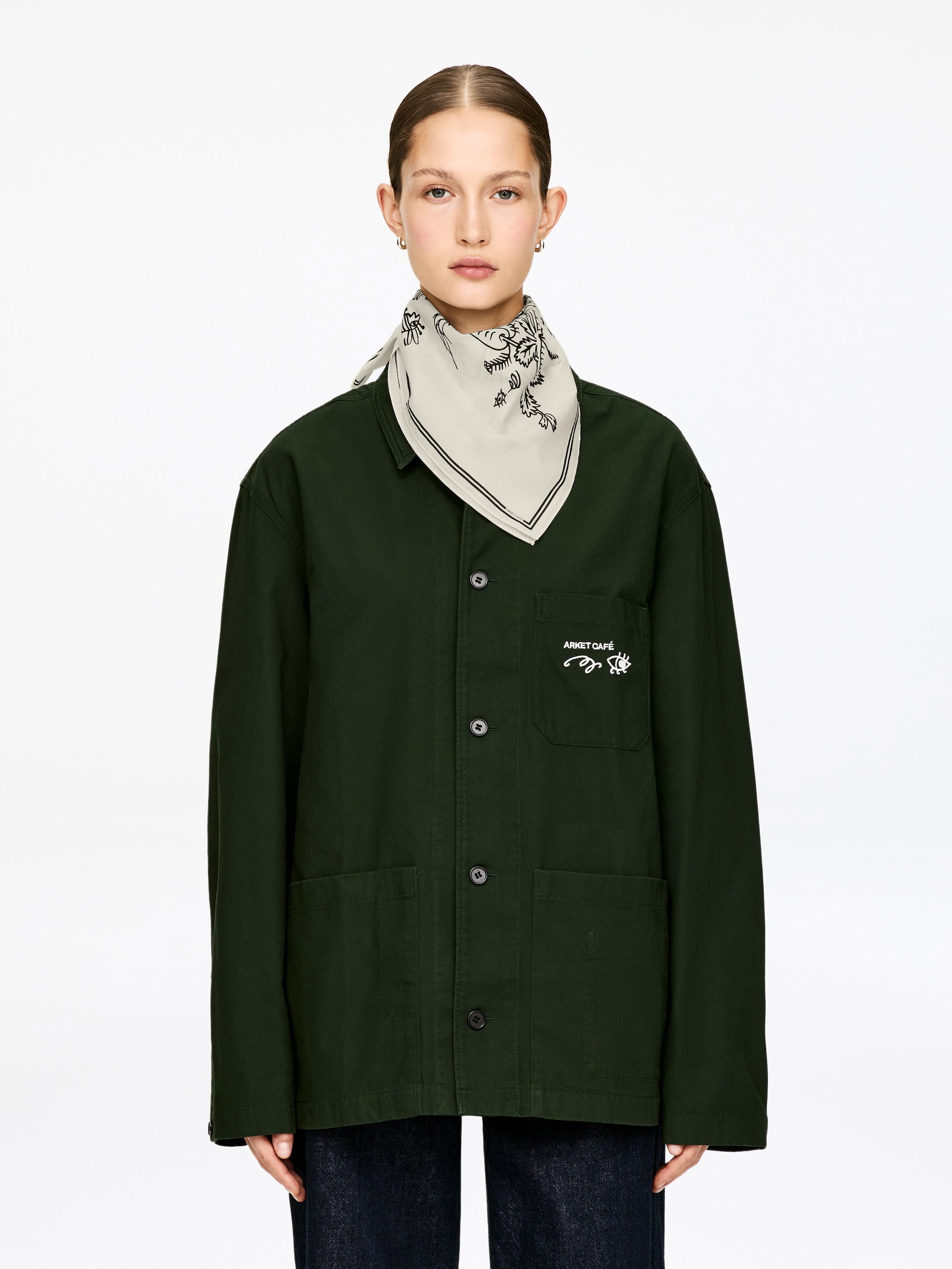 Visualizza immagine più grande: Bandana ARKET CAFÉ - Bianco sporco/Nero - DONNA | H&M IT 1