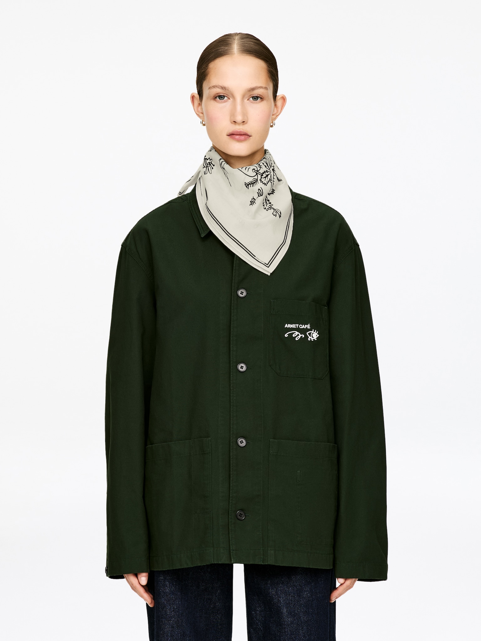 ARKET CAFÉ Bandana - Cremeweiß/Schwarz - 8