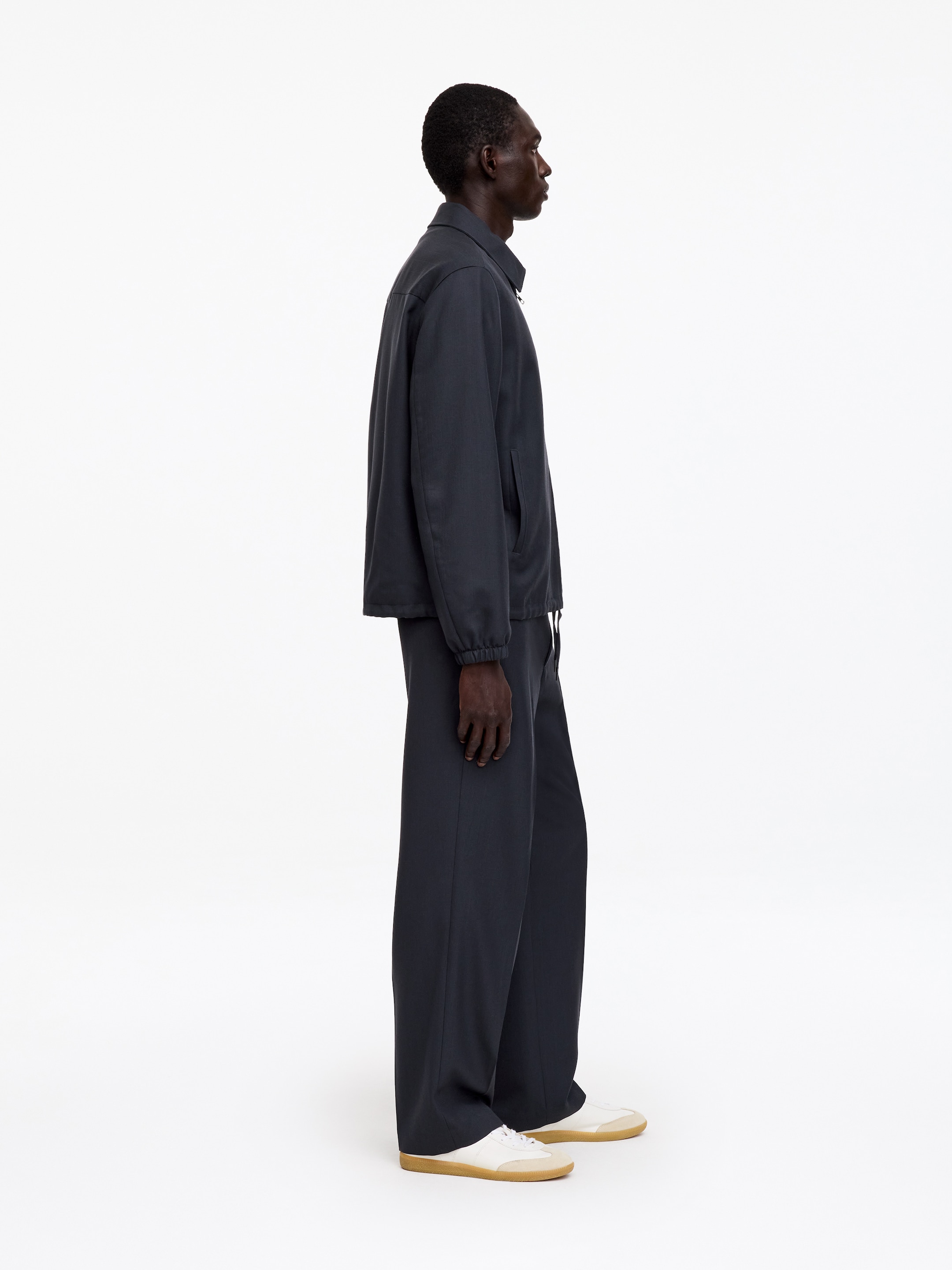 Wool Blouson - Dark Navy - Relaxed fit - men - StillMedia/Lookbook - 4