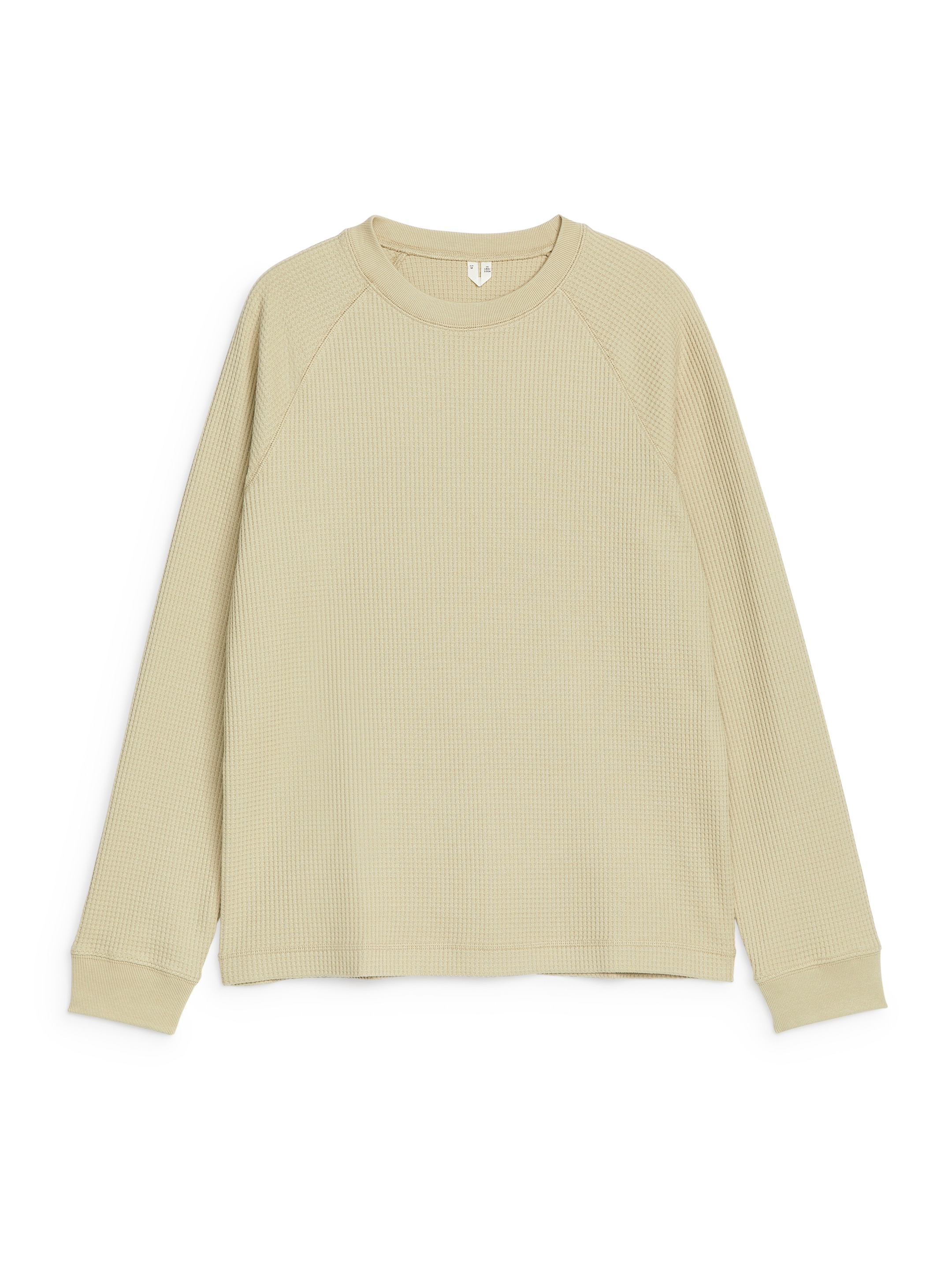 Waffle-Knit Sweatshirt - Beige - Regular fit - Men - StillMedia/DescriptiveStillLife - 1