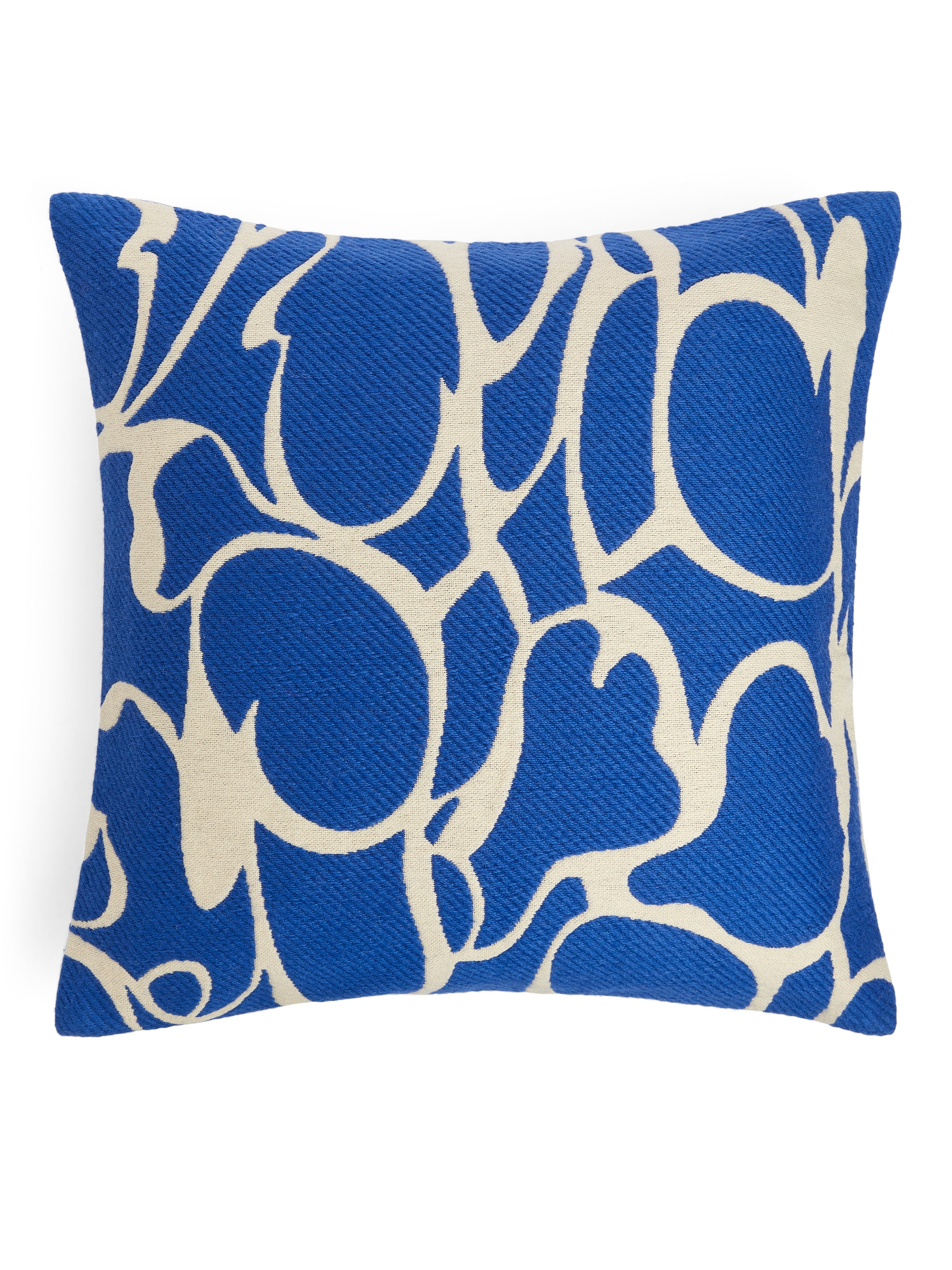 Größeres Bild ansehen: Kopfkissenbezug aus Baumwolle und Wolle 50 x 50 cm - Knallblau/Beige - Home All | H&M DE 2