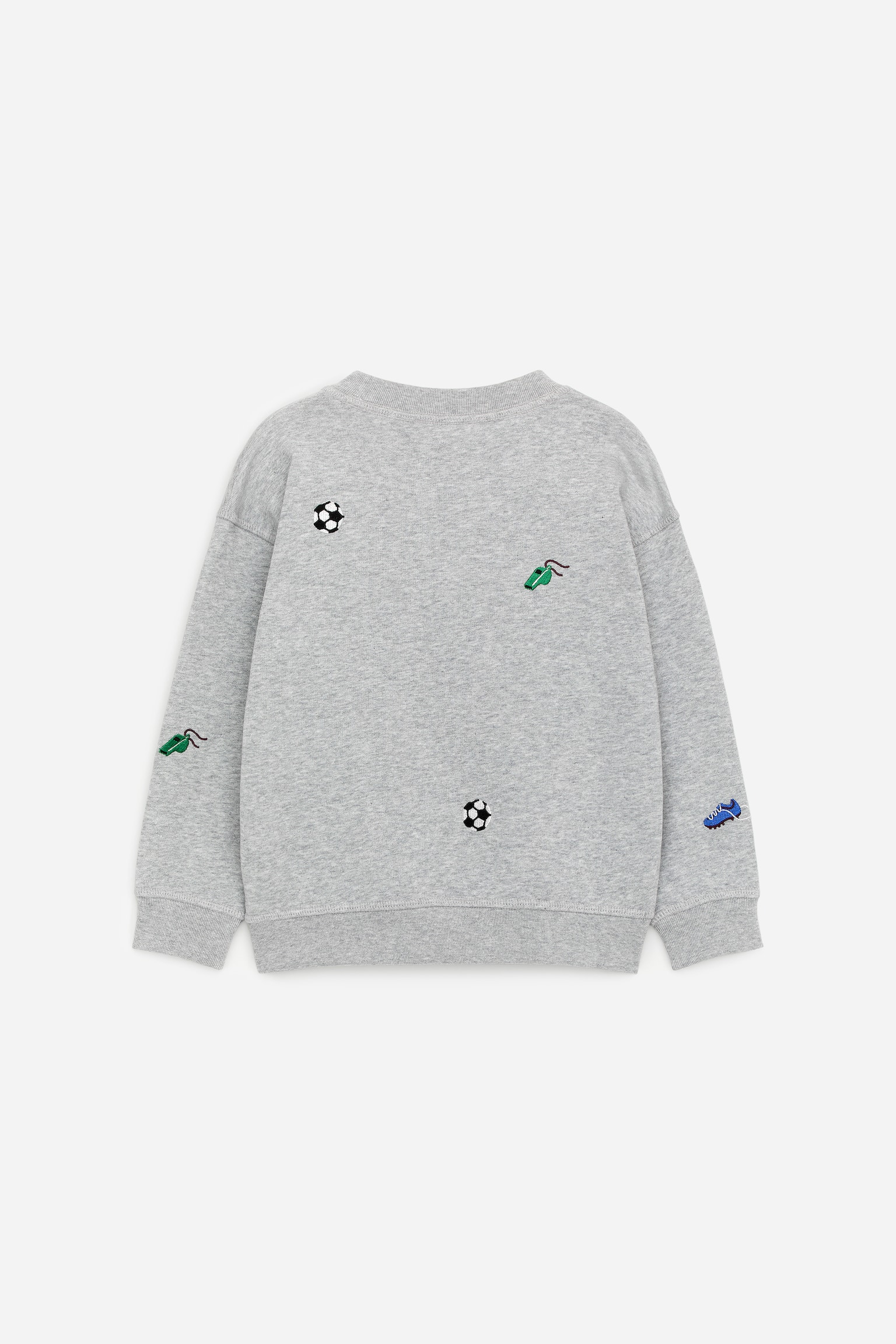 Sweatshirt med brodyr - Grå - 3