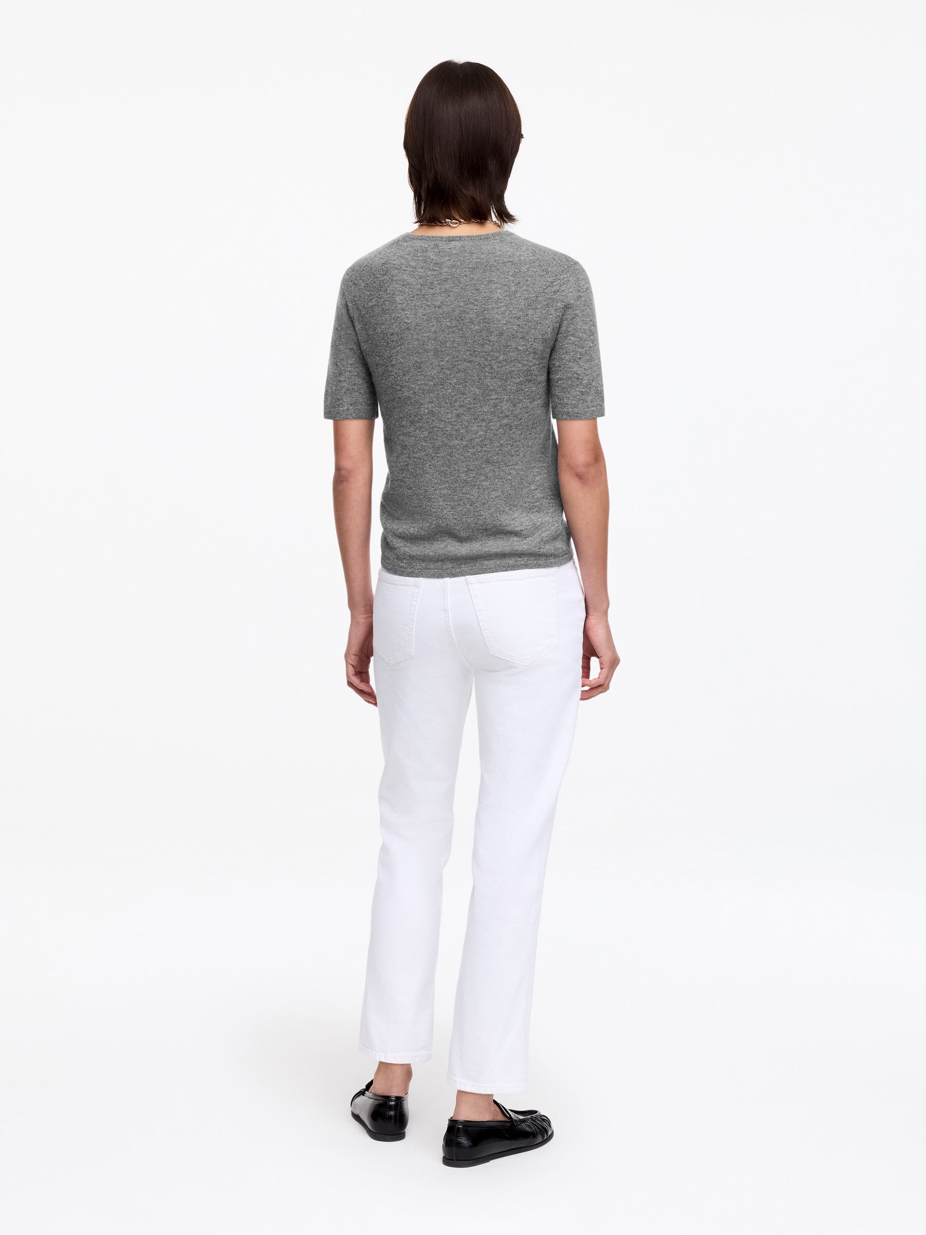 Topp i ren kashmir - Grå - Regular fit - Women - StillMedia/Lookbook - 10