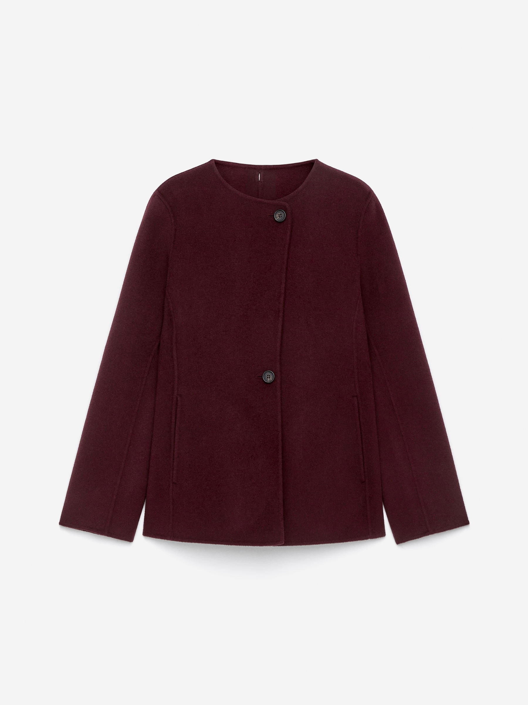 Doublé Wool-Blend Blazer-Red-16570