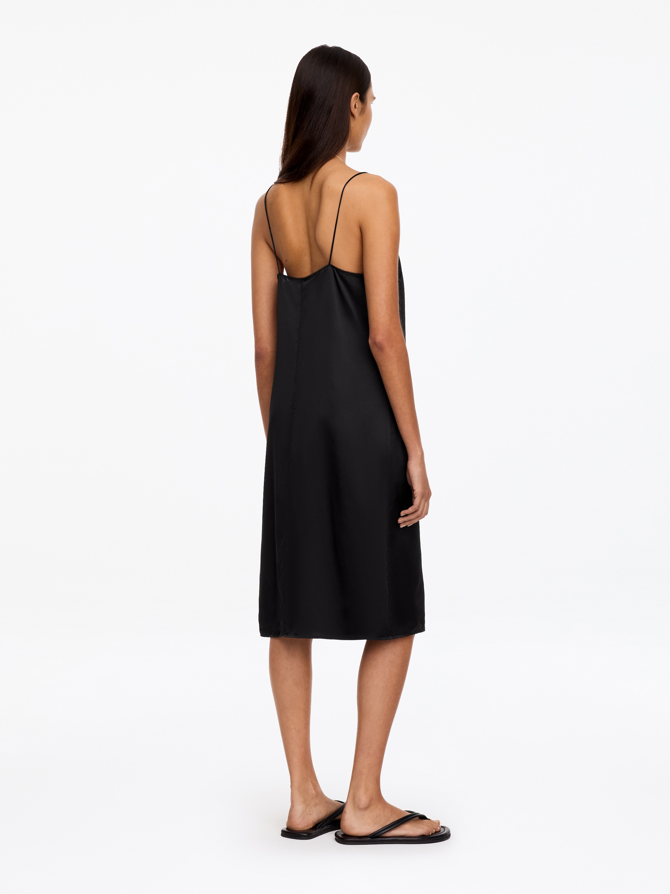 Silk slip dress - Black - Regular fit - women - StillMedia/Lookbook - 5