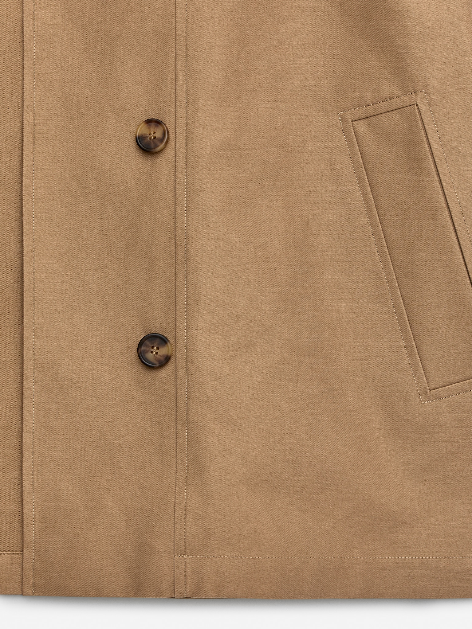 Veste en coton doublée - Beige foncé/Marron foncé - 7