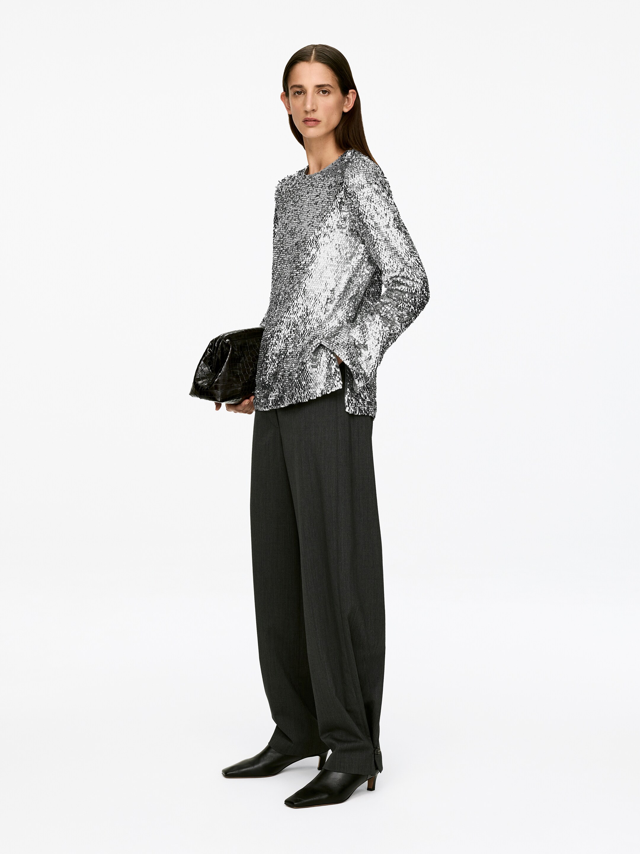 Visualizza immagine più grande: Top con paillettes - Argento - DONNA | H&M IT 3