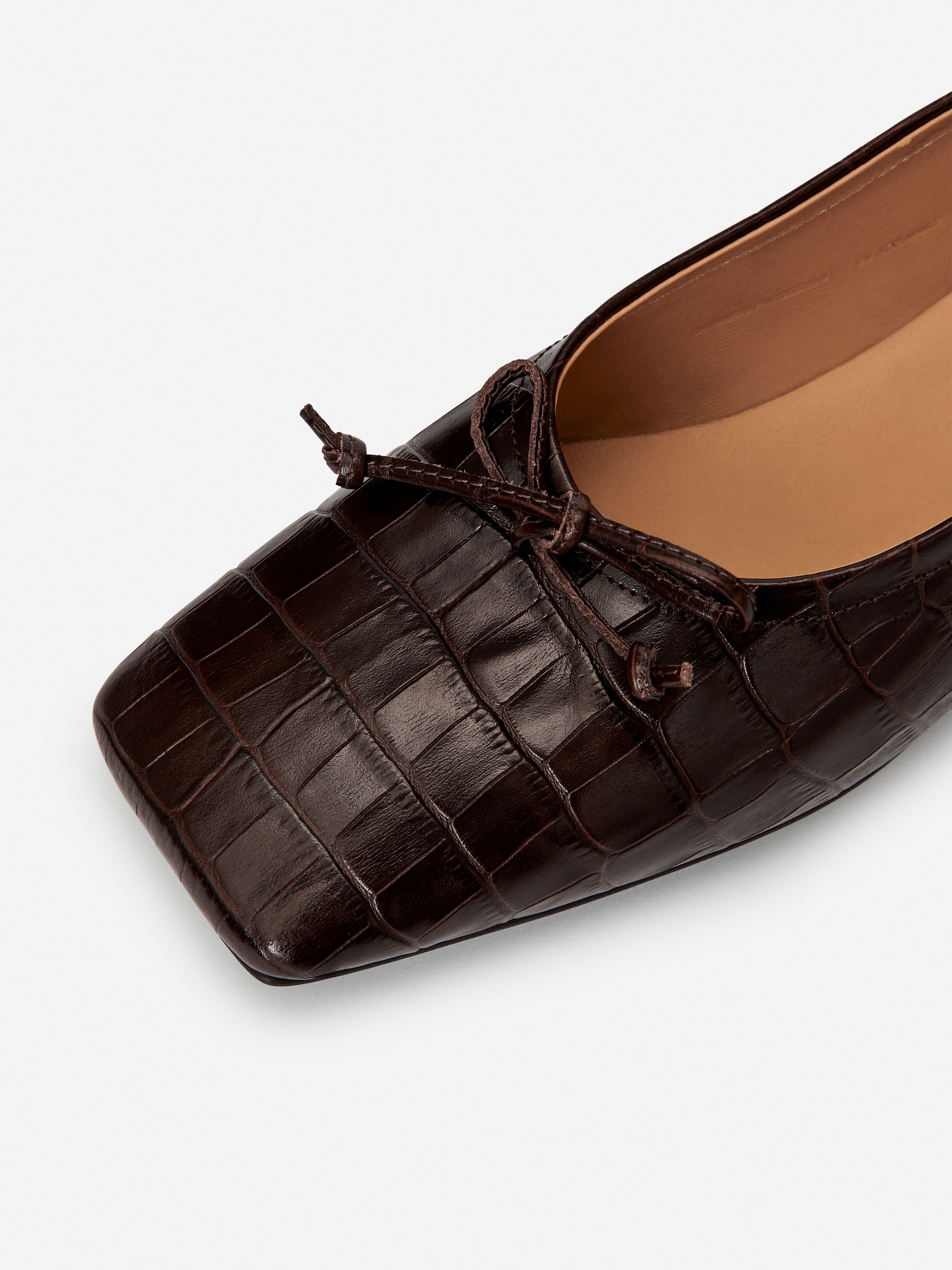 View larger image: Leather Ballerina - Dark Brown - Ladies | H&M GB 5