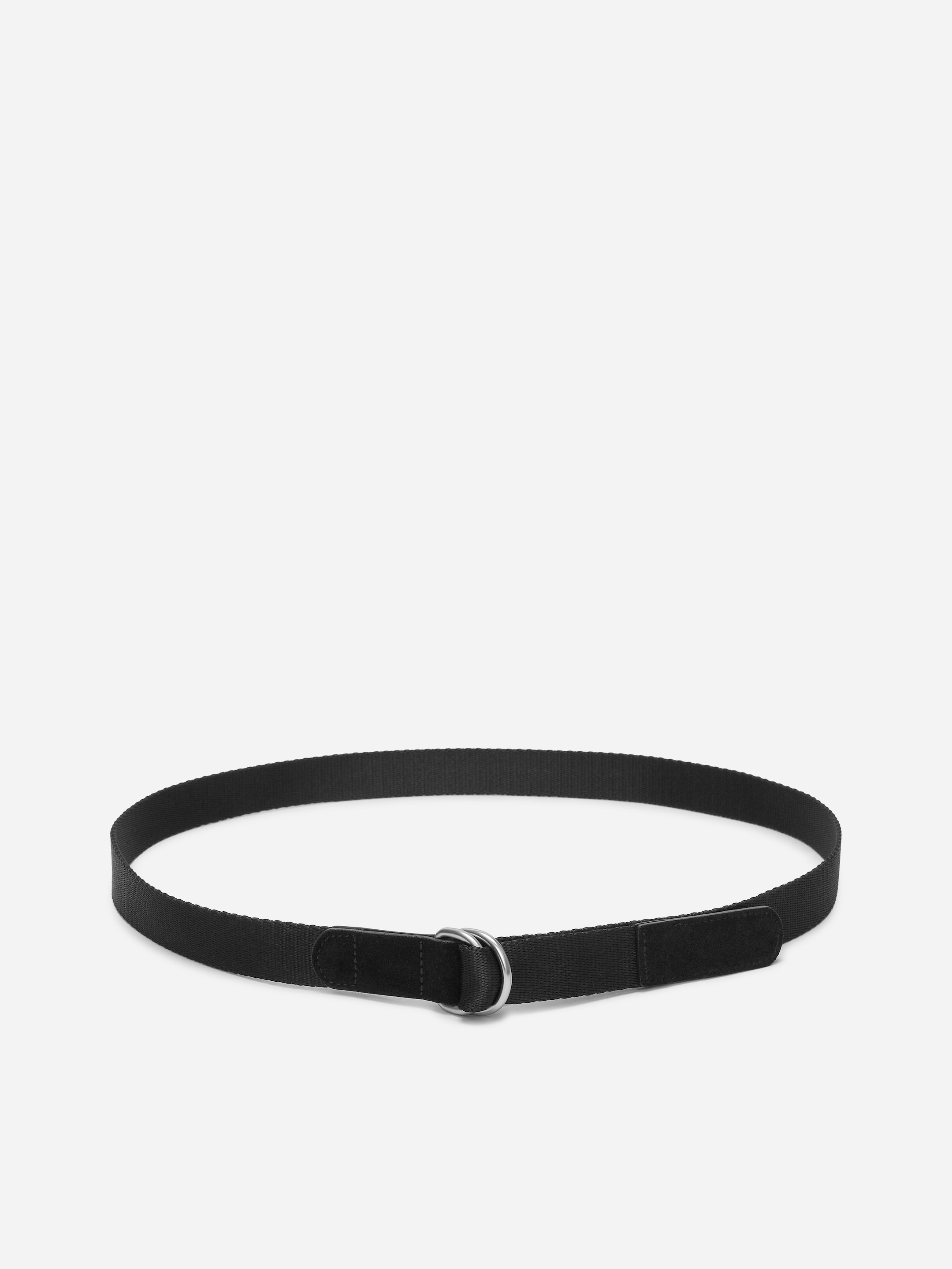 Webbing D-Ring Belt-Black-18945