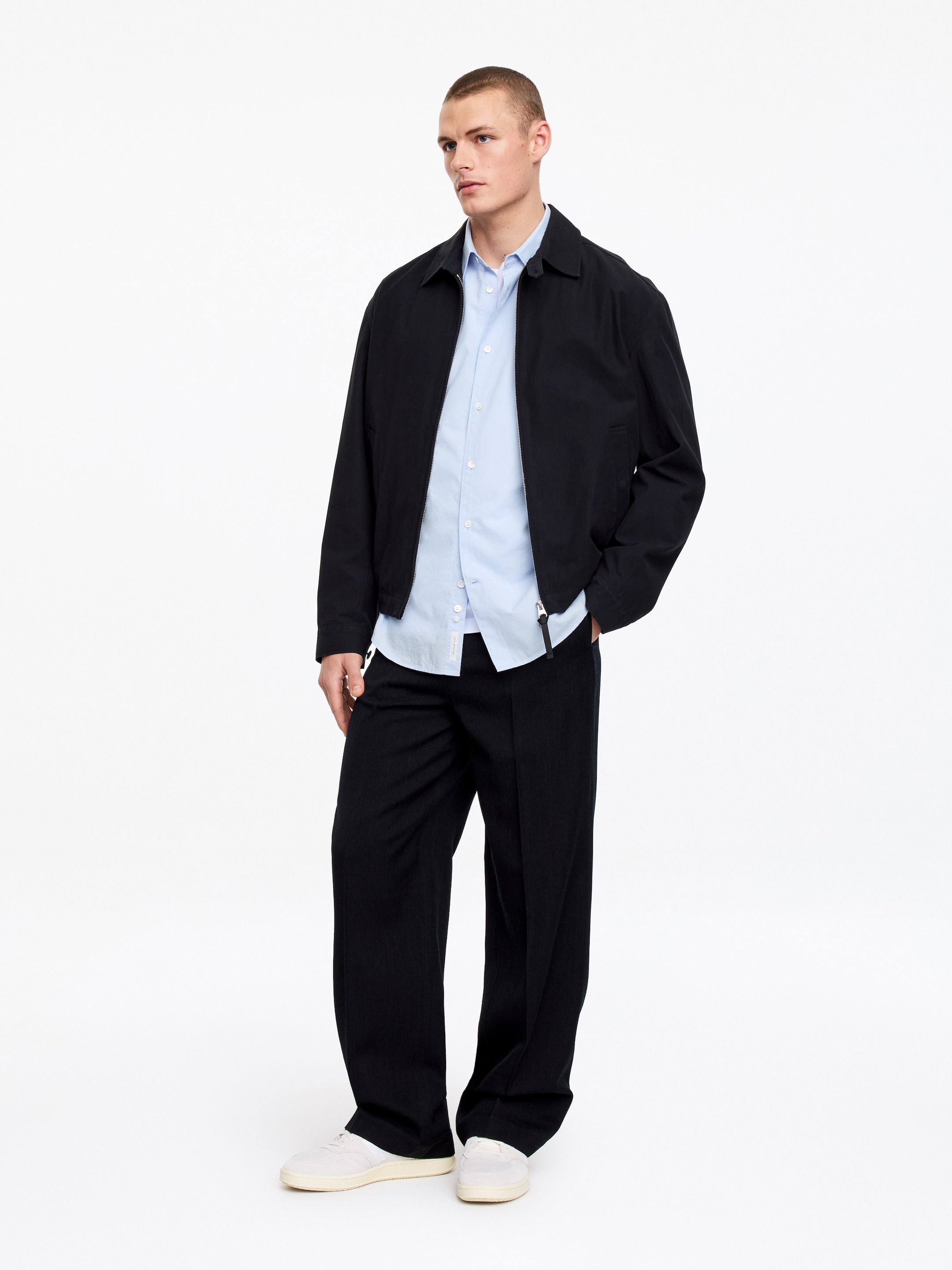 Regular Cotton Lyocell Shirt - Light Blue - Regular fit - Men - StillMedia/Lookbook - 2