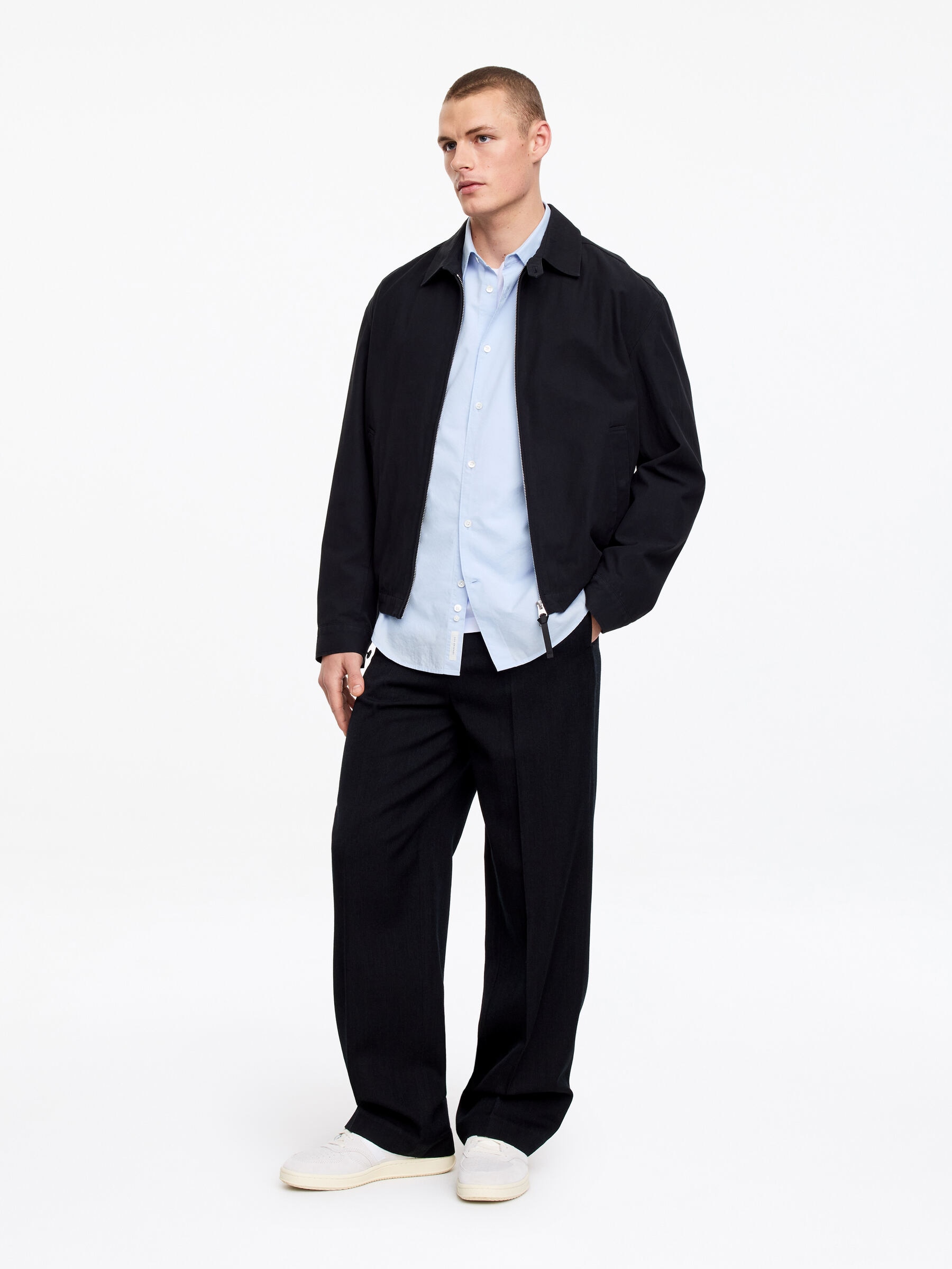 Camisa de lyocell y algodón - Azul claro - Corte estándar - Men - StillMedia/Lookbook - 2