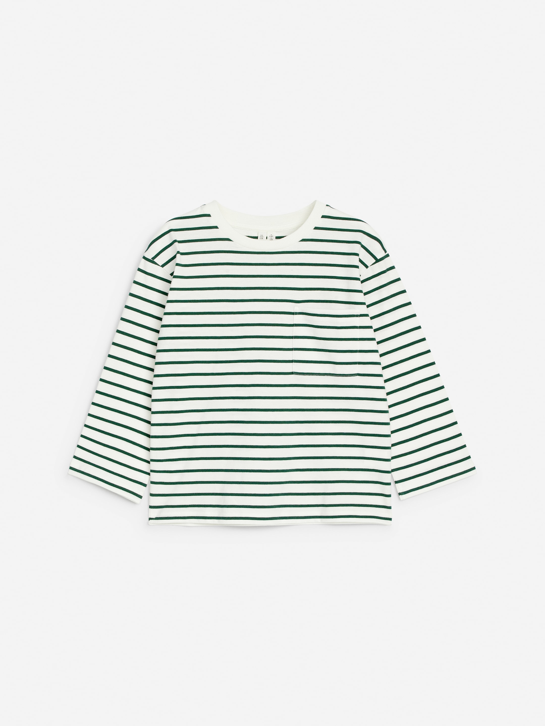 Långärmad t-shirt - Vit/mörkgrön - Loose fit - Children - StillMedia/DescriptiveStillLife - 2