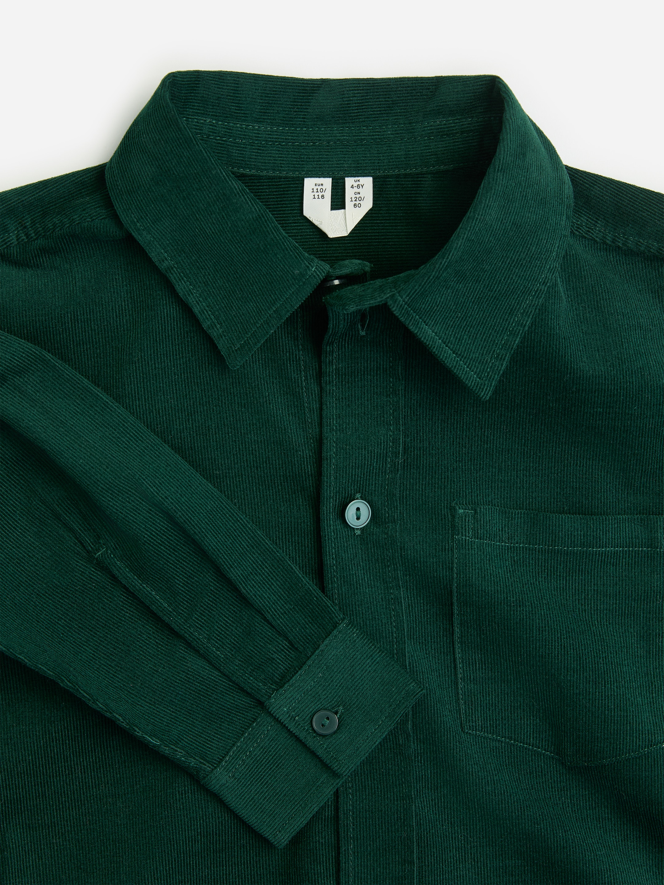 Baby Cord Shirt - Dark Green - Regular fit - children - StillMedia/DescriptiveDetail - 1