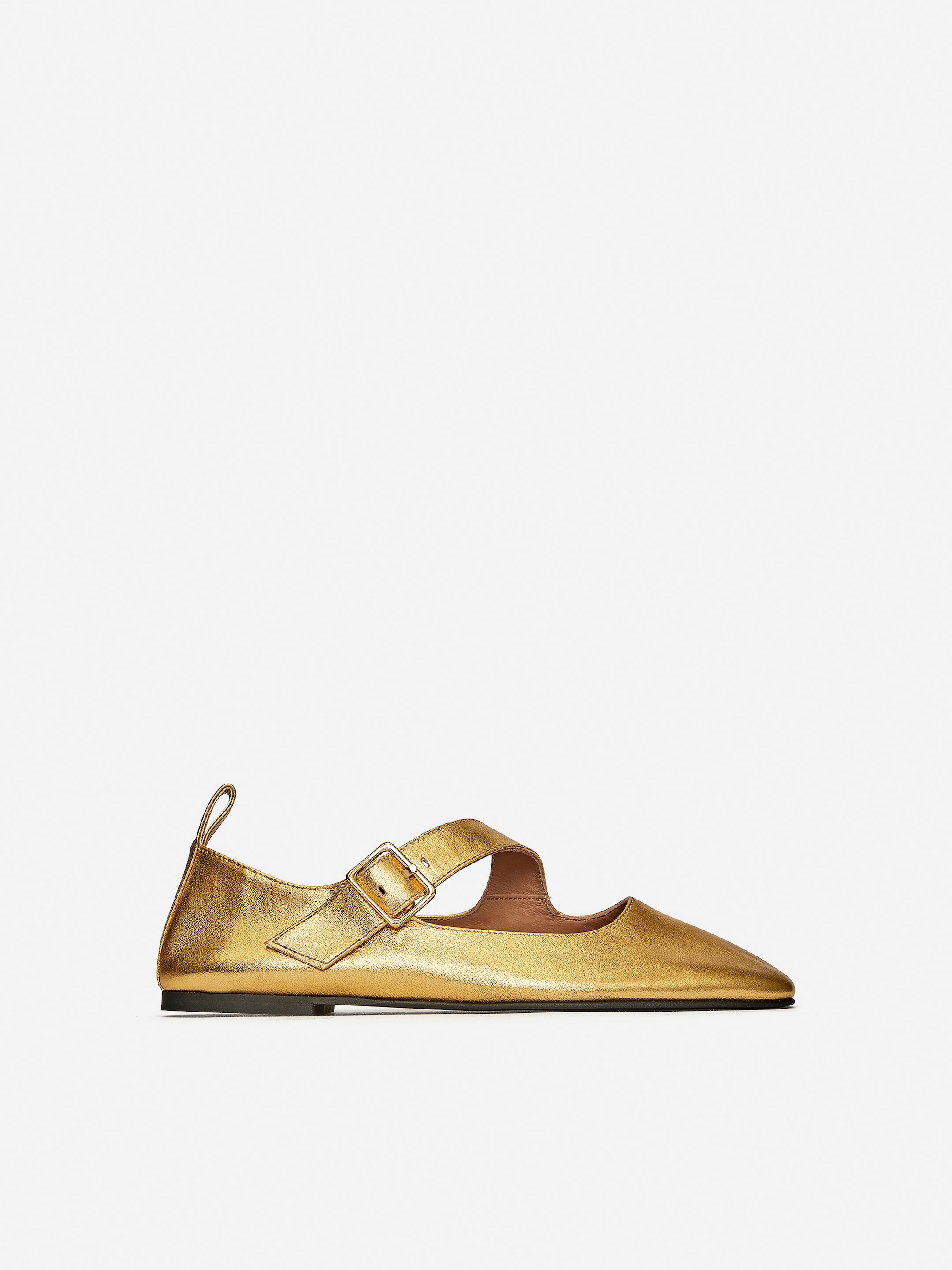 Metallic Mary Jane Flats - Gold - Women - StillMedia/DescriptiveStillLife - 5