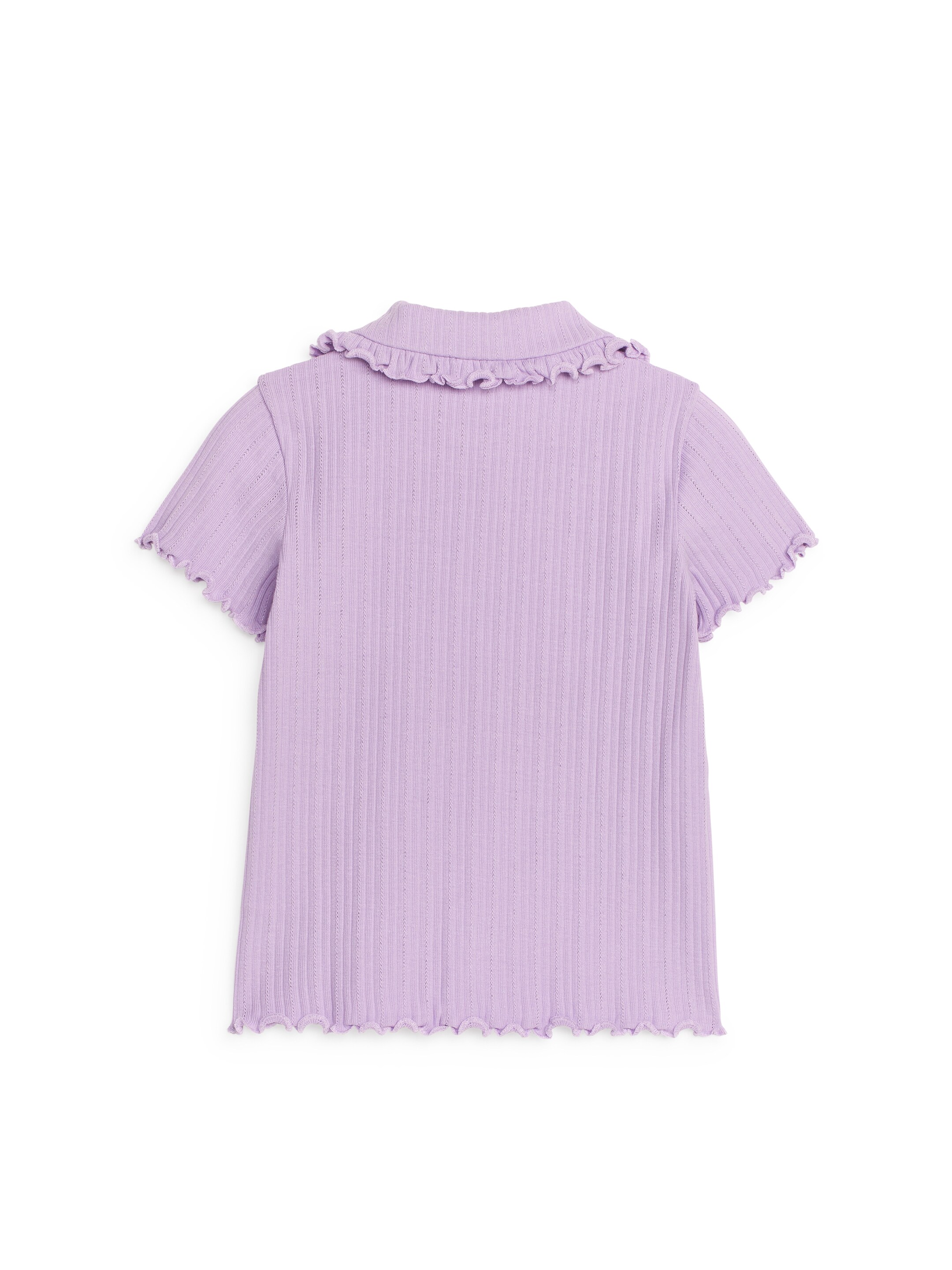 Oberteil mit Rüschenkragen aus geripptem Jersey - Lila - Slim Fit - Kinder - StillMedia/DescriptiveStillLife - 3