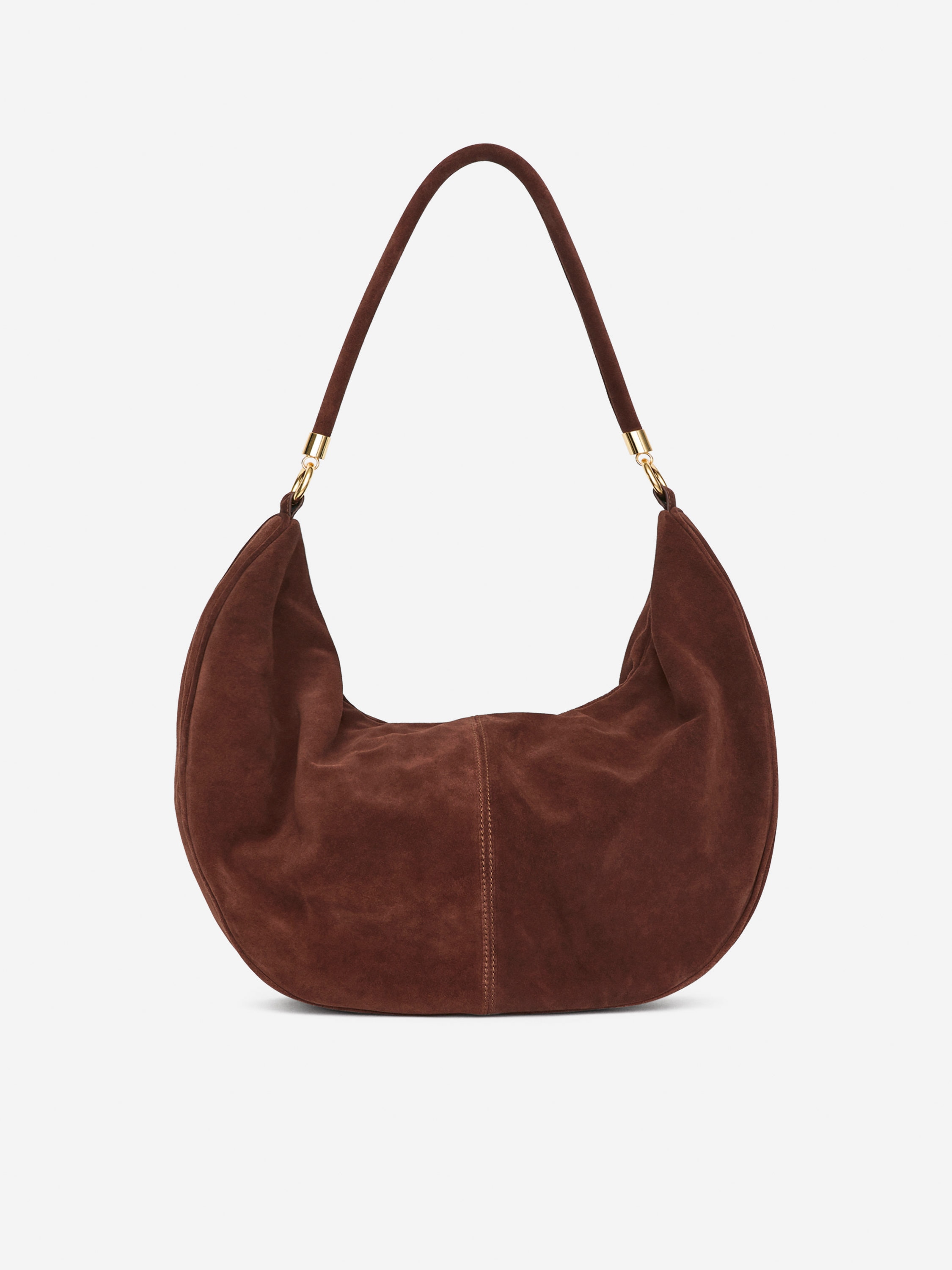 Suede Shoulder Bag-#633825-16727