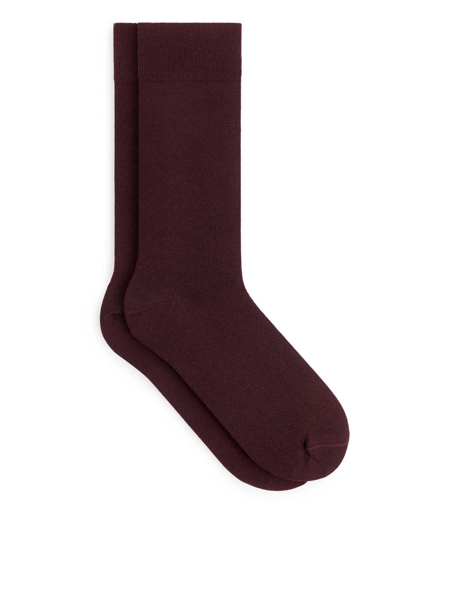 Merzerisierte Baumwollsocken - Weinrot - Herren - StillMedia/DescriptiveStillLife - 2