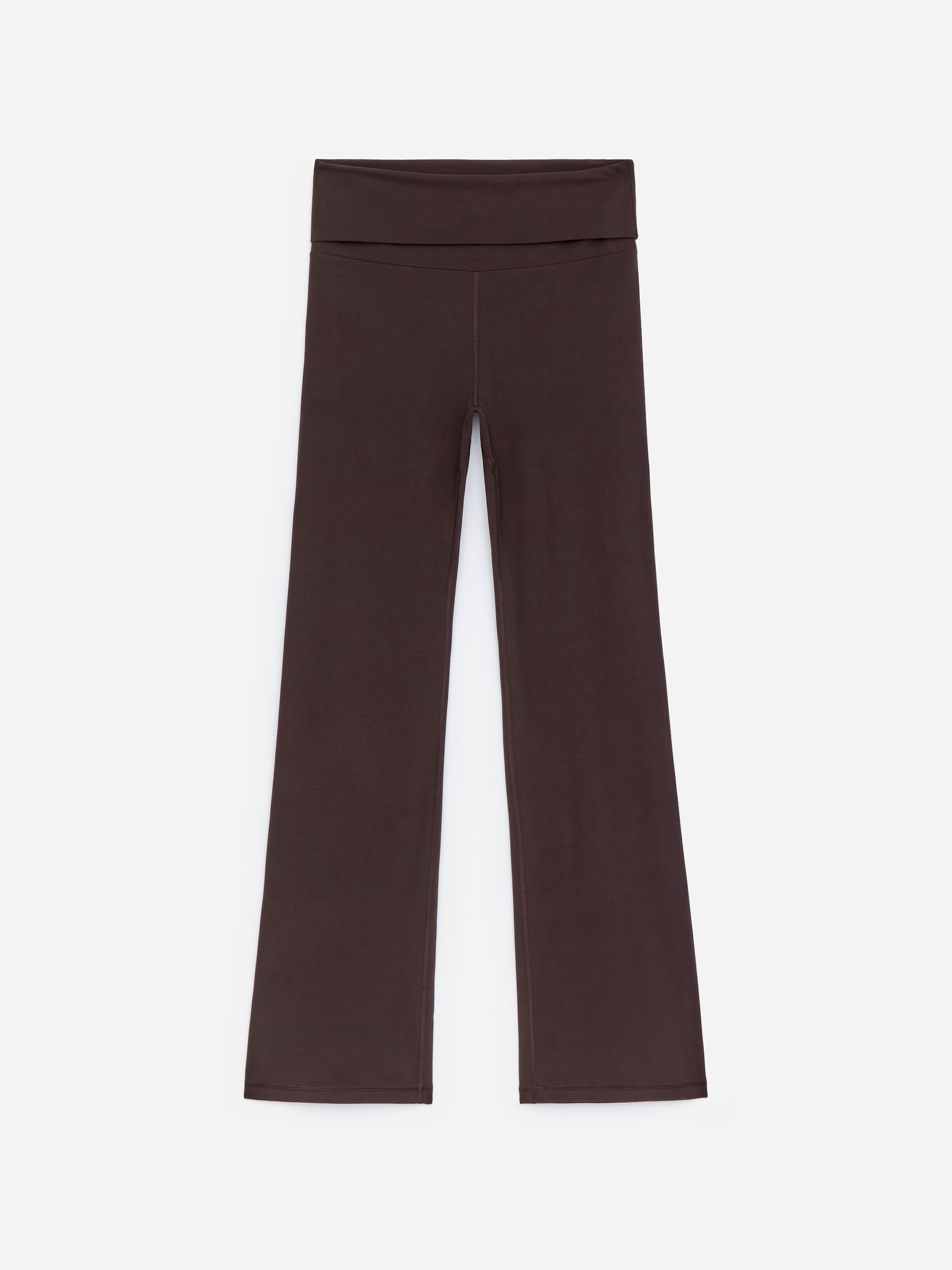 Flared Leggings-Brown-17889