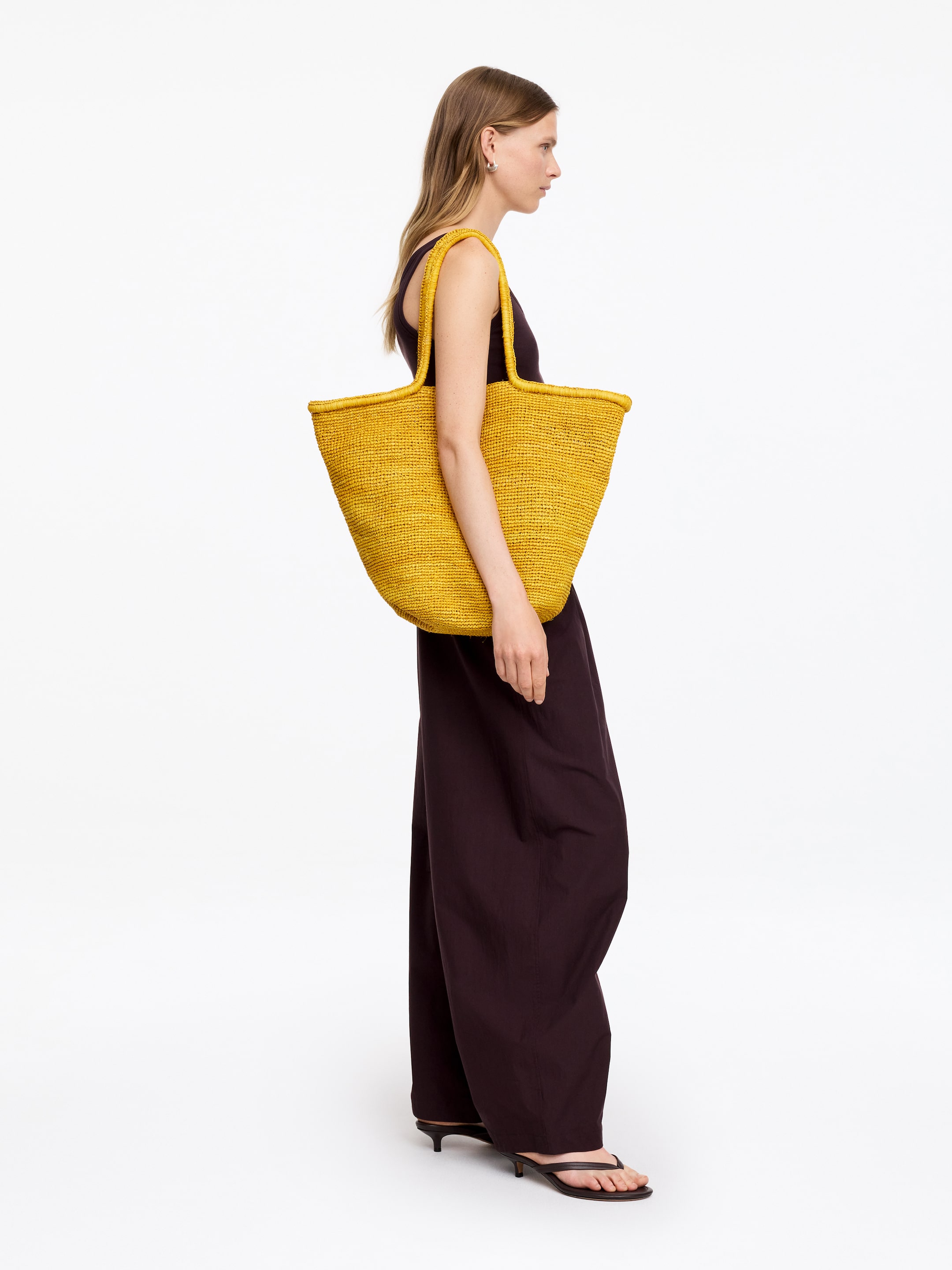 Raffia Tote Bag - Yellow - Women - StillMedia/Lookbook - 5