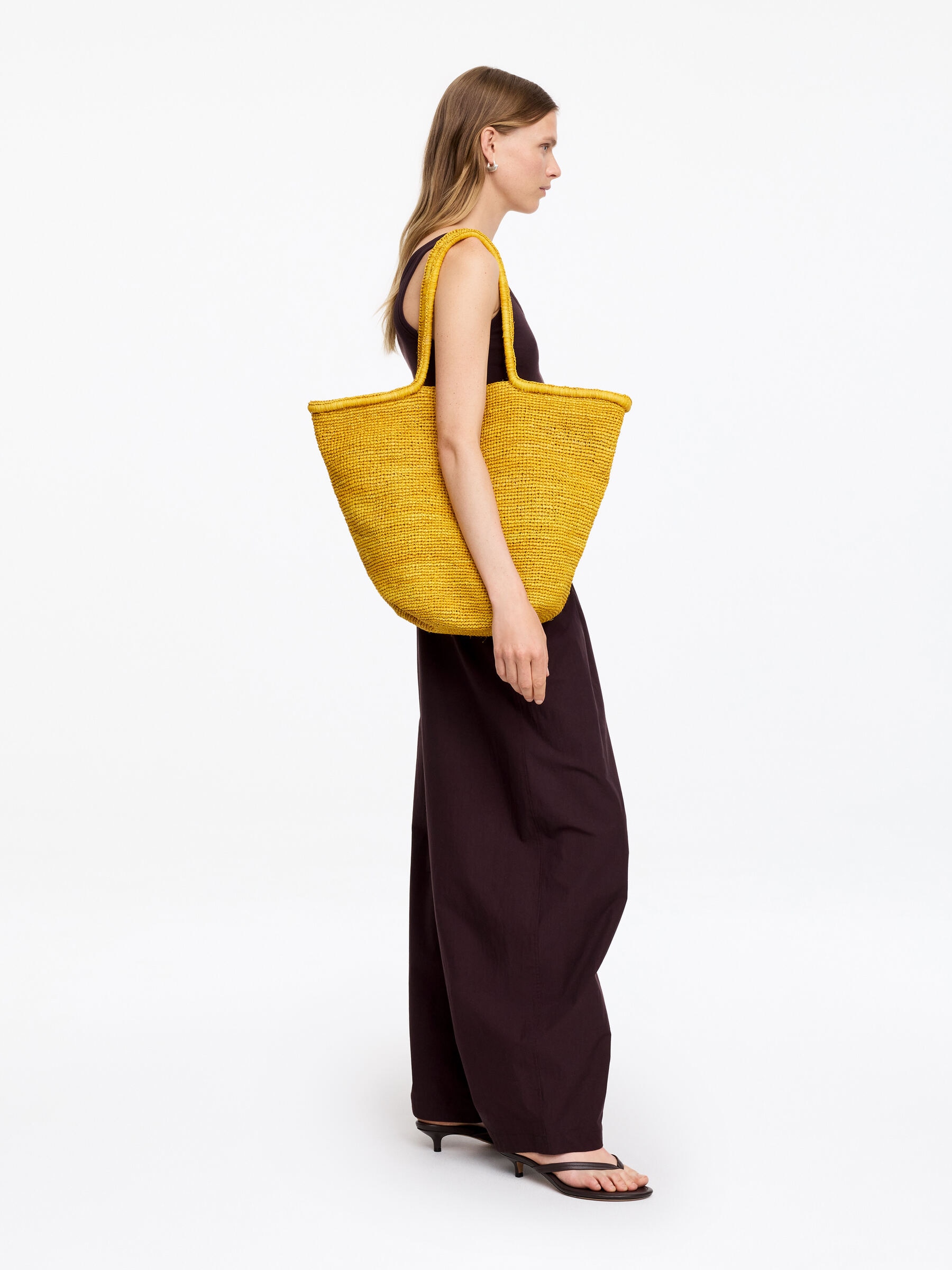 Raffia Tote Bag - Yellow - Women - StillMedia/Lookbook - 5