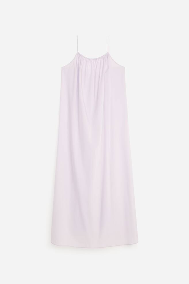 Strandkleid aus Lyocell und Baumwolle - Altrosa/Burgunderrot - 1