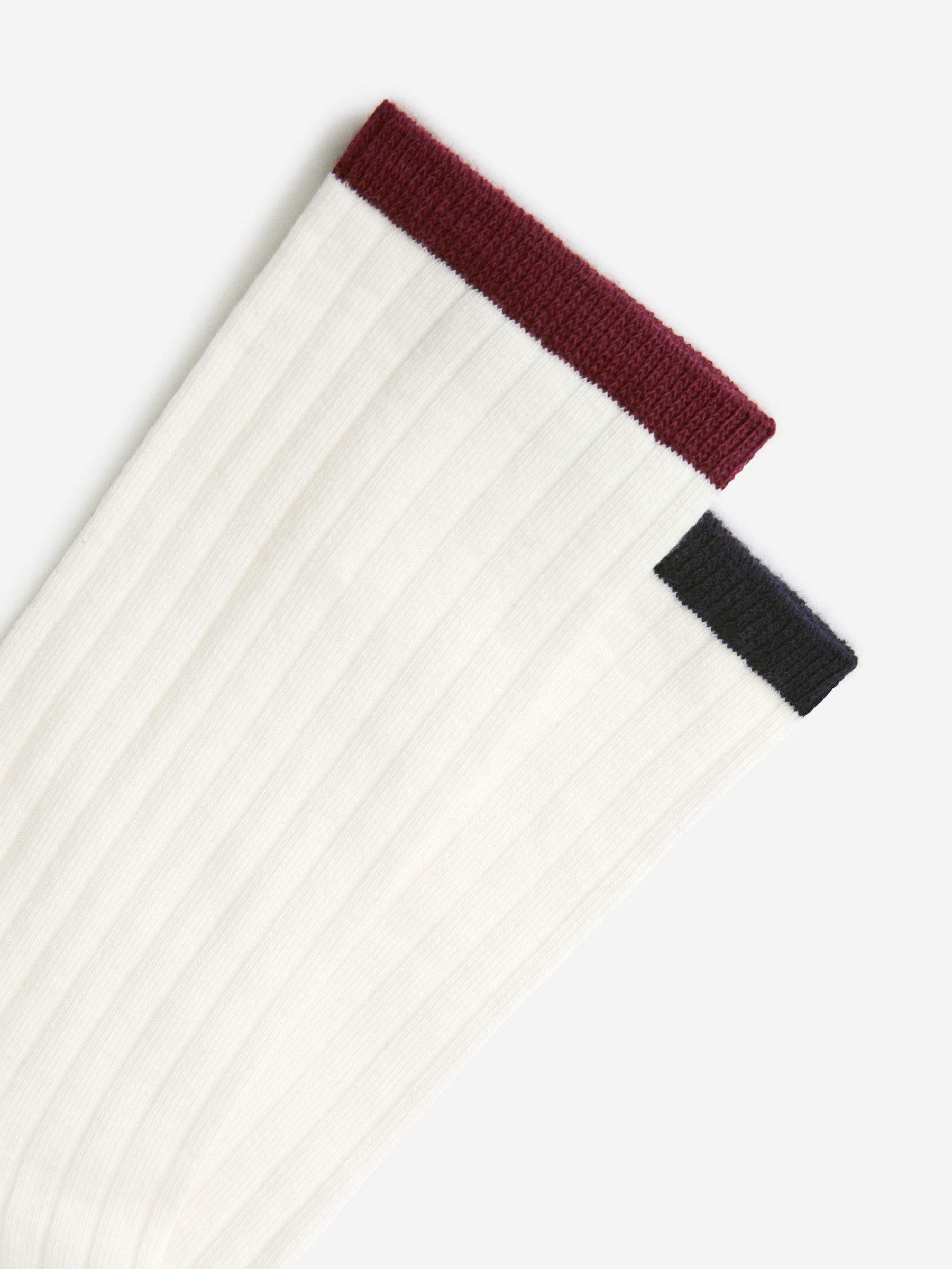 Rib-Knitted Socks Set of 2 - Off White - Women - StillMedia/DescriptiveDetail - 1