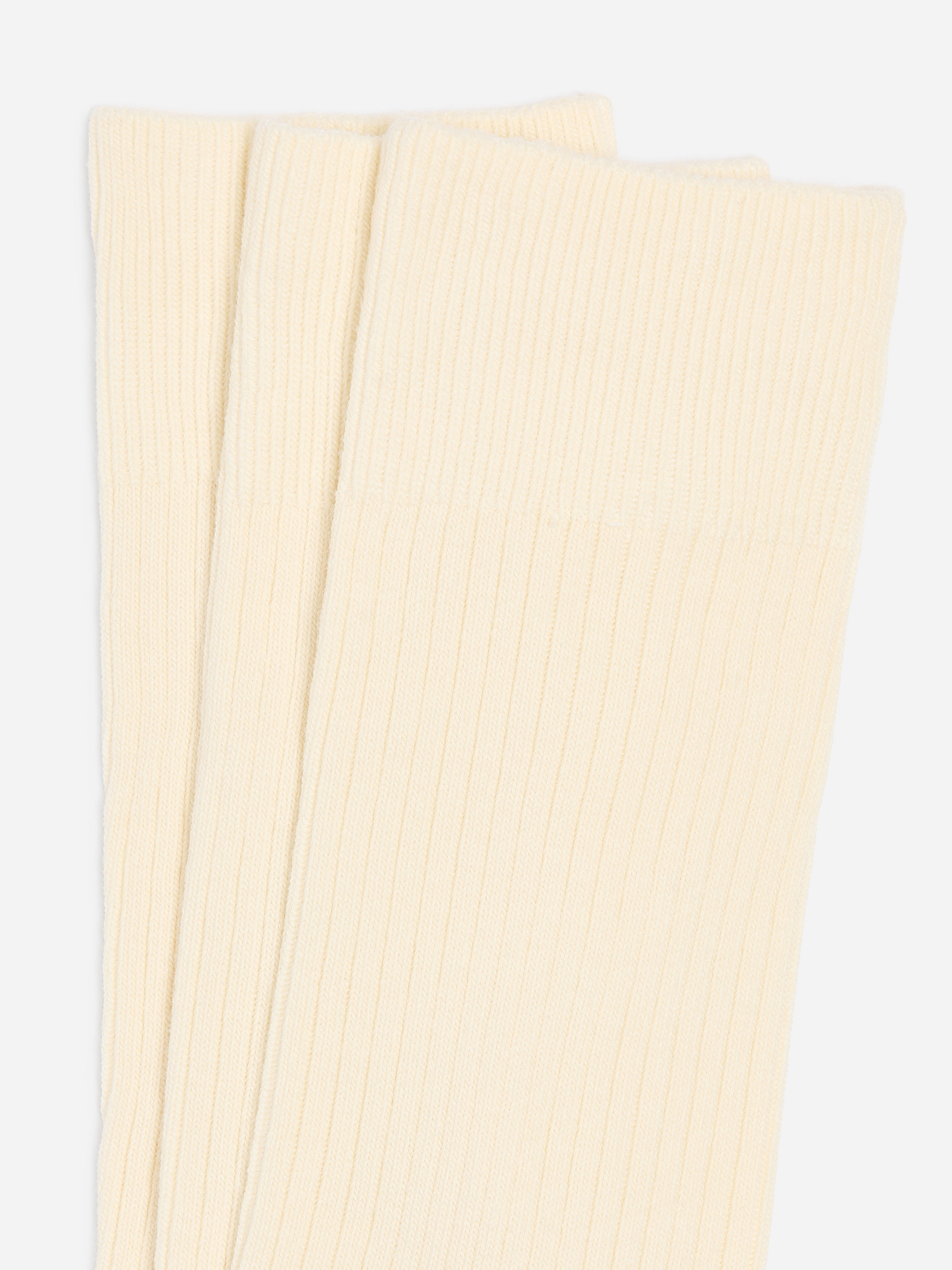 Chaussettes côtelées en coton Supima, 3 paires - Blanc - Homme - StillMedia/DescriptiveDetail - 4