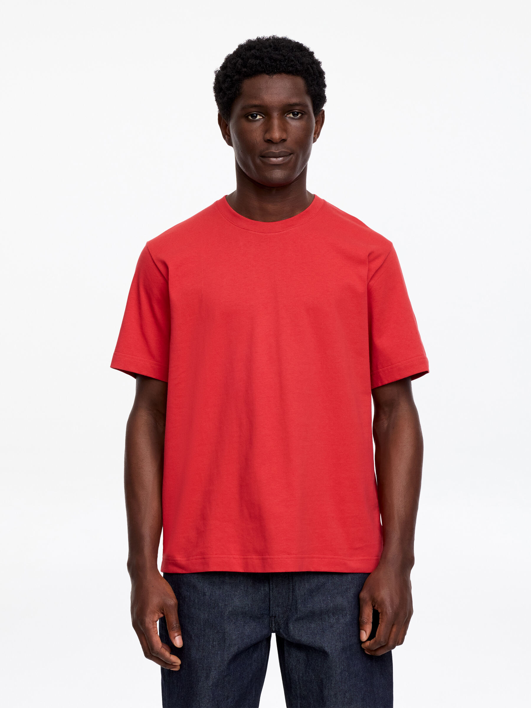 220 GSM Relaxed T-Shirt-#A53B4A-18720