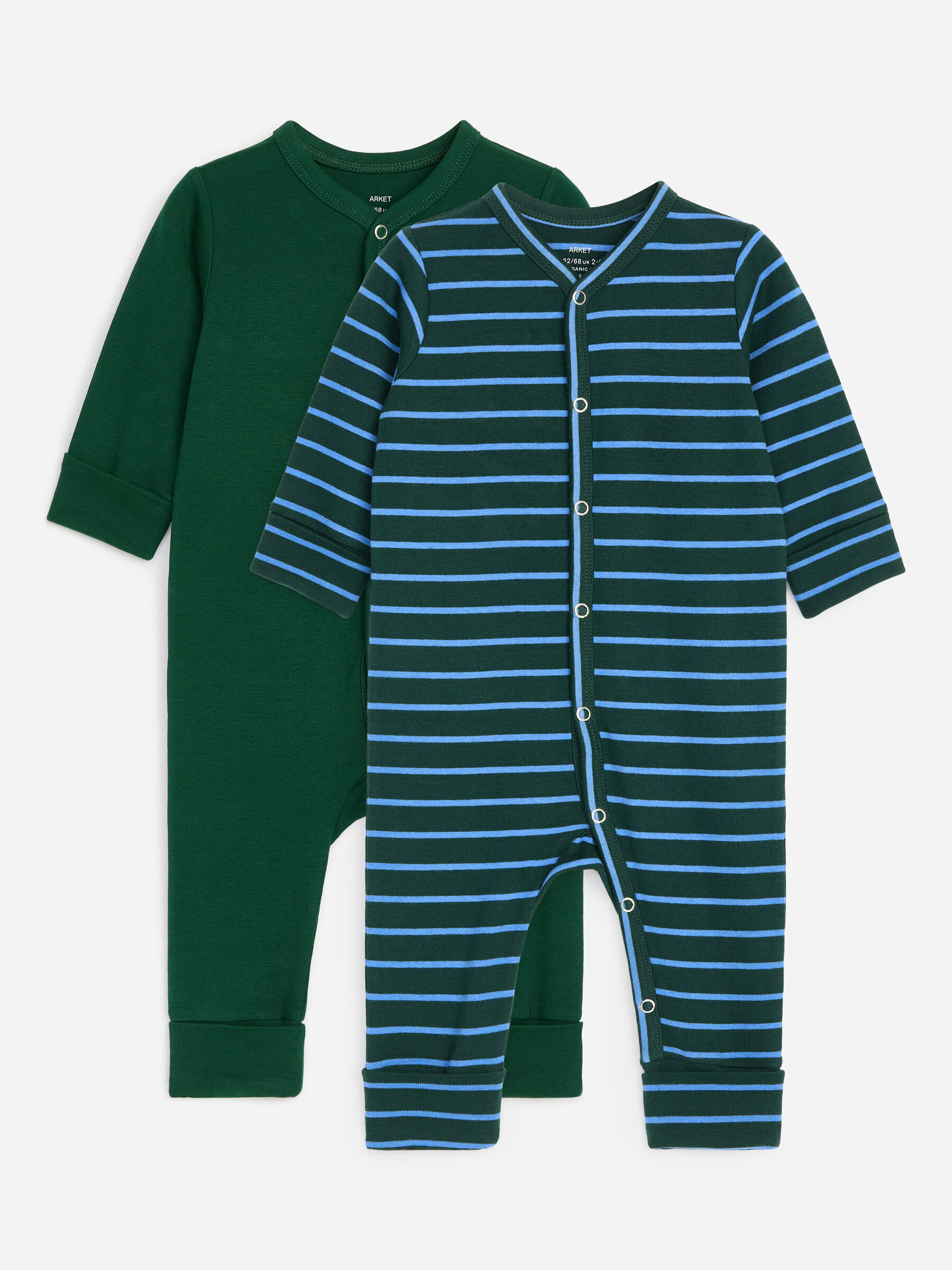 Pyjamasoveraller, 2-pack-#384440-19600