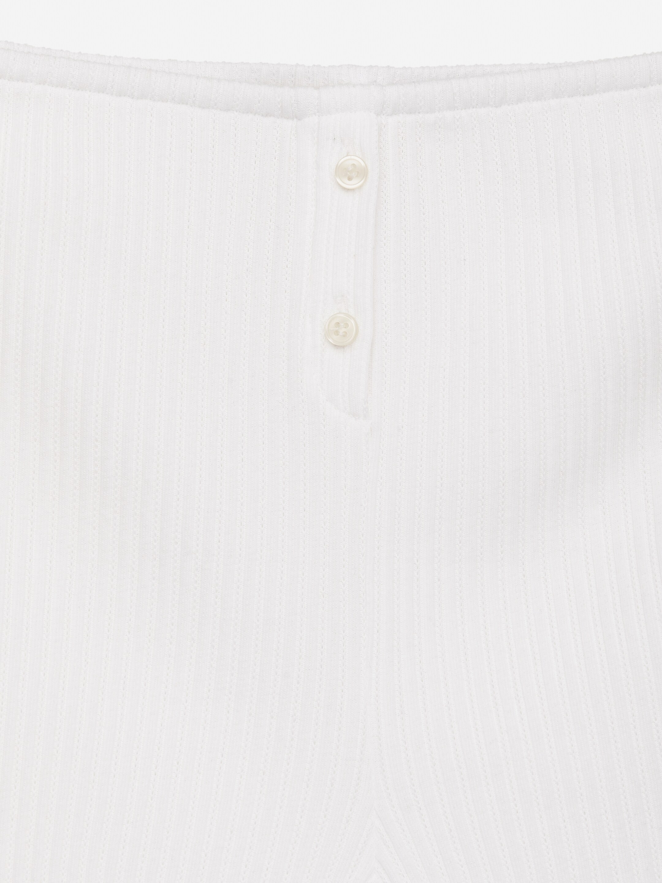 Agrandir l'image: Short en coton en maille pointelle - Blanc - FEMME | H&M BE 2
