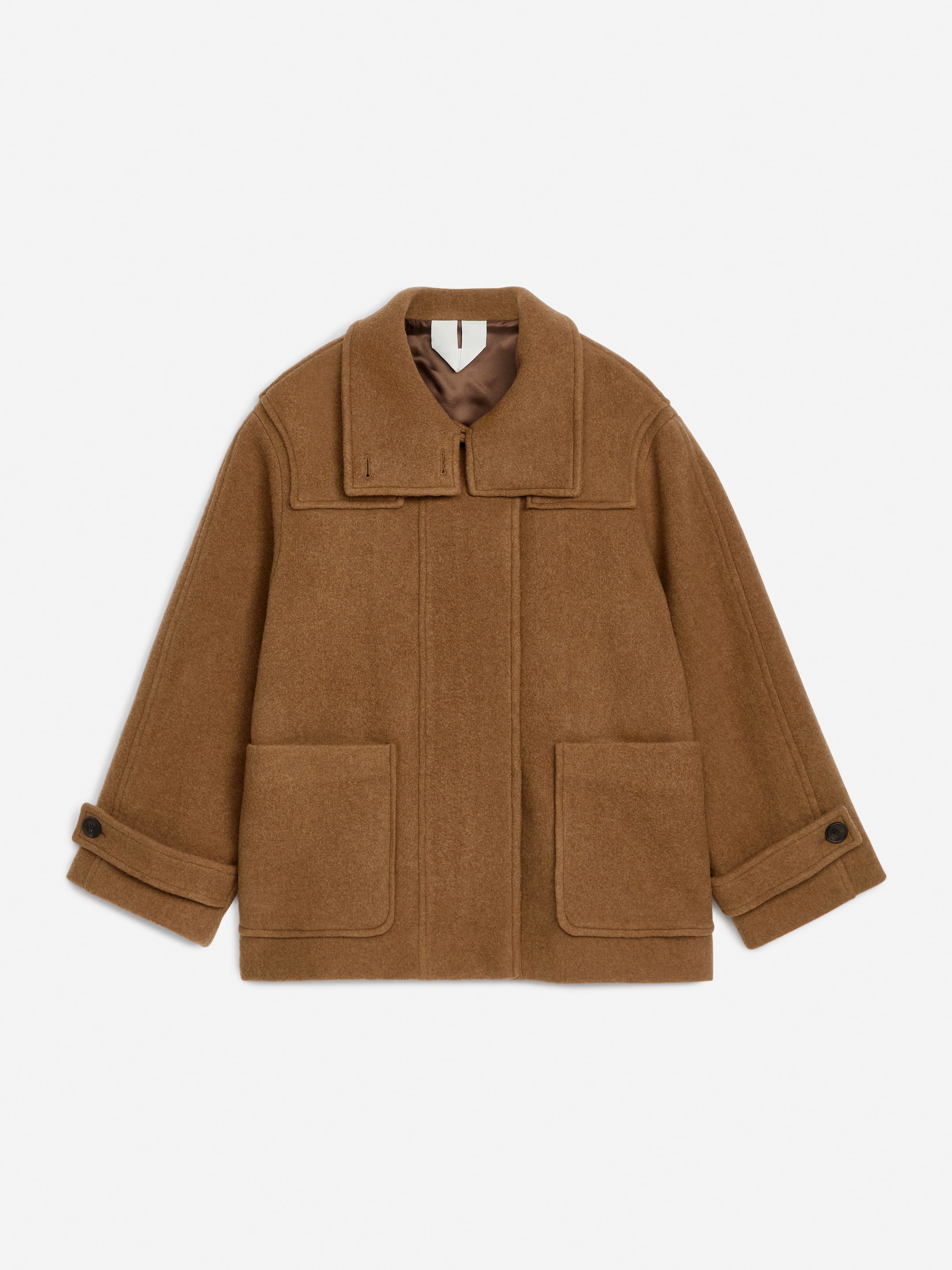 Veste en mélange de laine - Marron - Loose fit - Femme - StillMedia/DescriptiveStillLife - 4