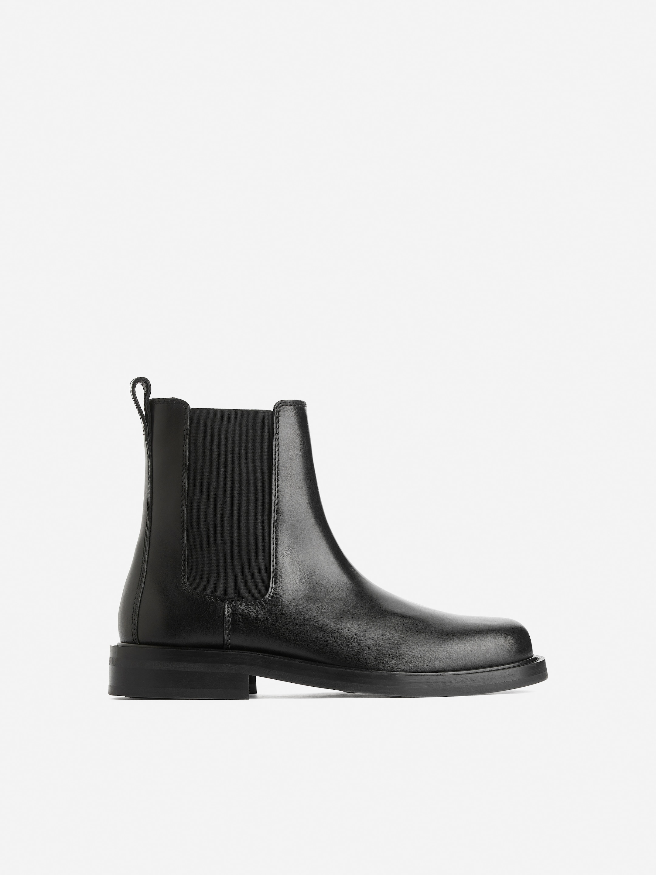 Agrandir l'image: Bottes Chelsea en cuir - Noir - HOMME | H&M CH 3