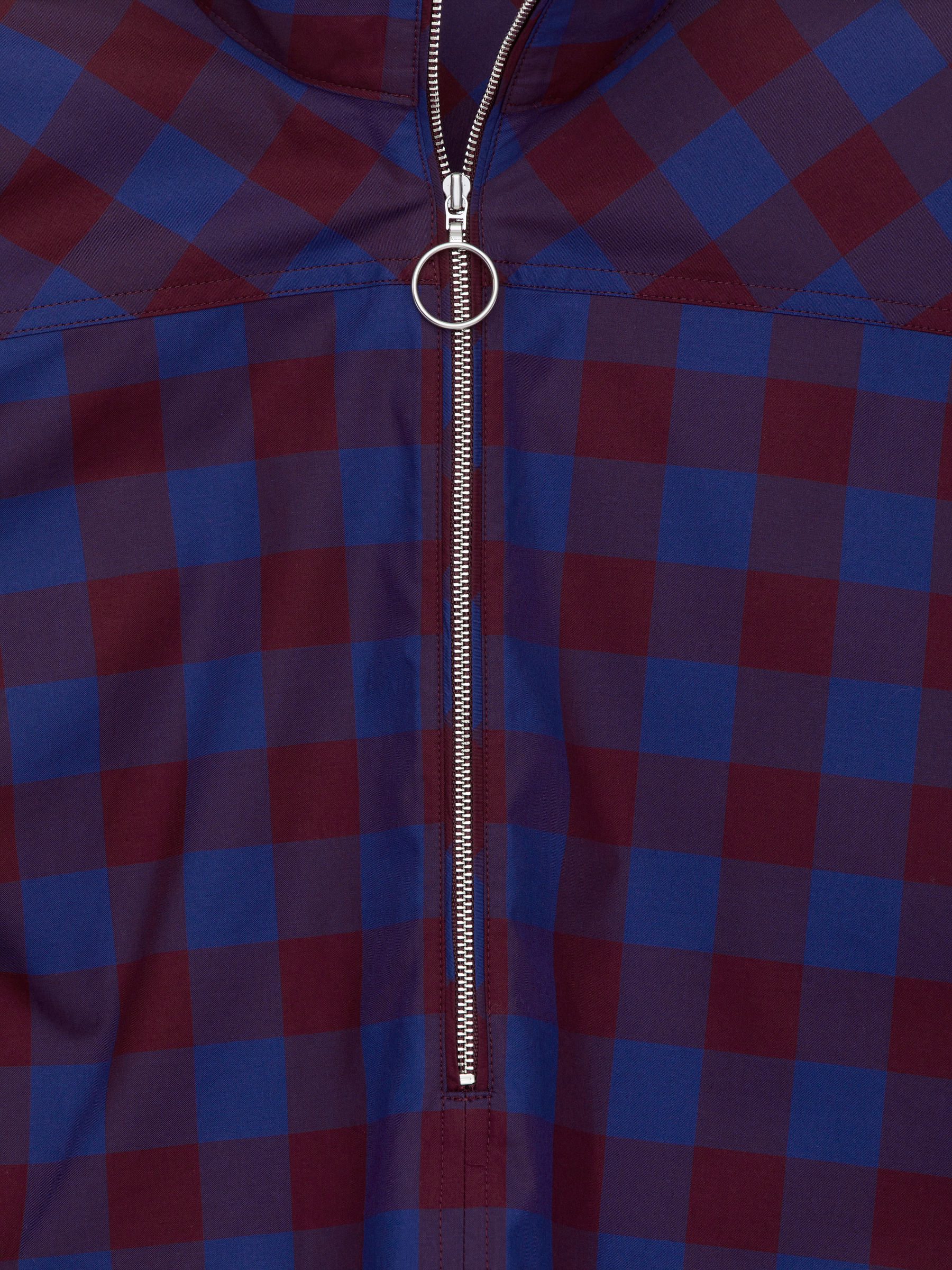 Half-Zip Shirt - Blue/Burgundy - Regular fit - Women - StillMedia/DescriptiveDetail - 1