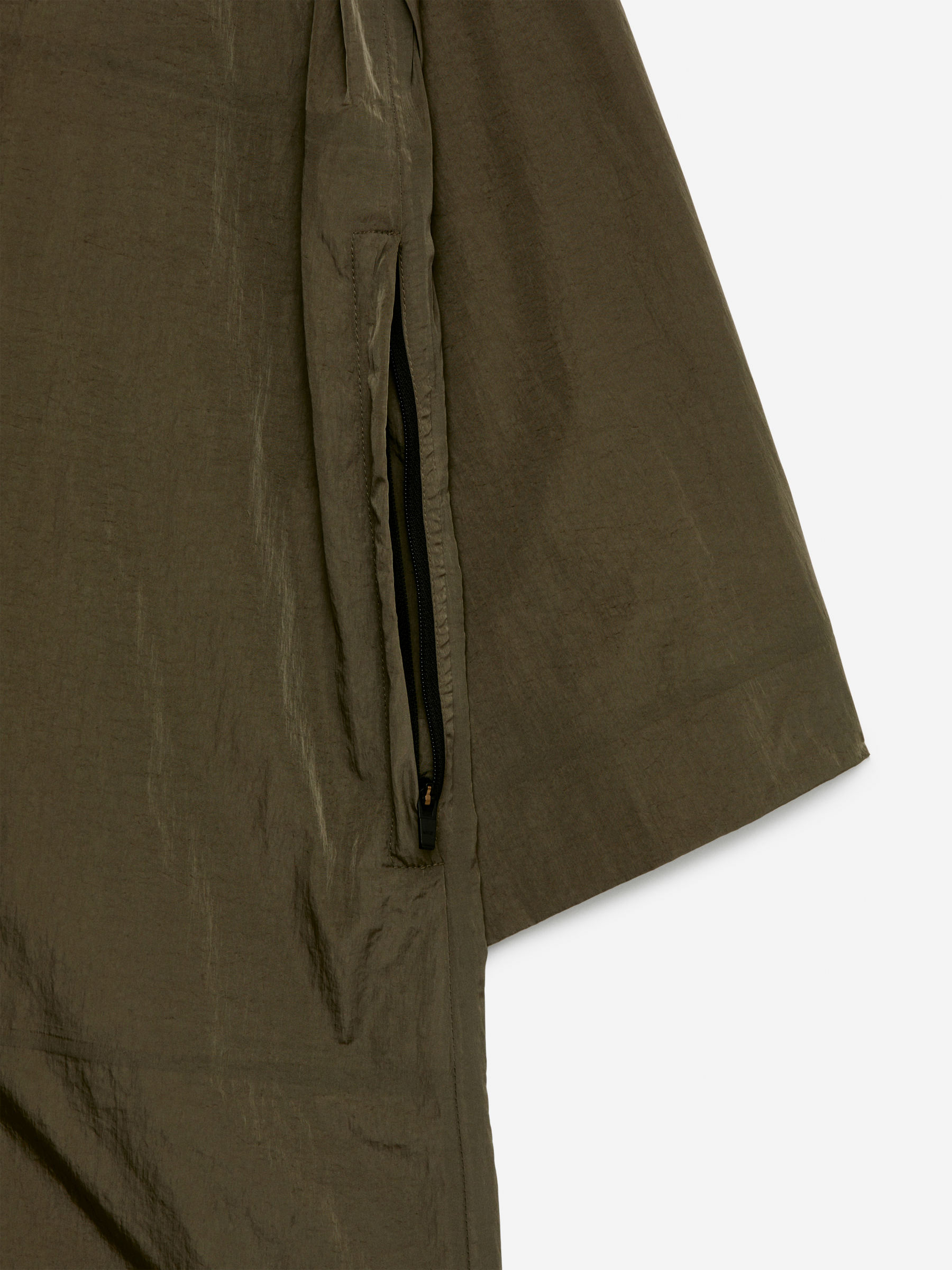 Nylonowa parka z kapturem - Zielony khaki - Luźny fason - Women - StillMedia/DescriptiveDetail - 2