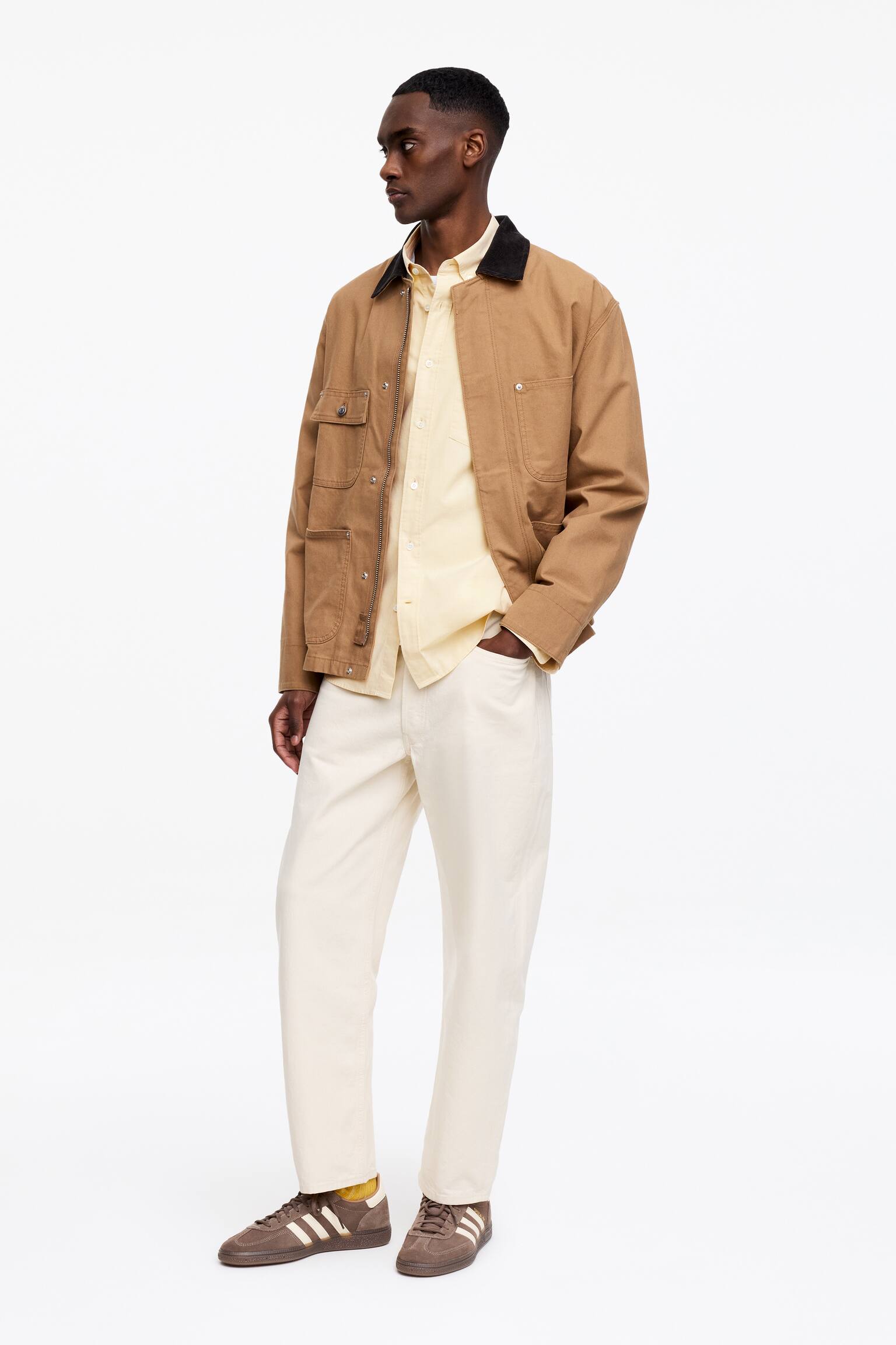 Oxfordskjorta - Crèmevit/Blå/randig/Ljusgrå/Ljusblå/Vit - 9