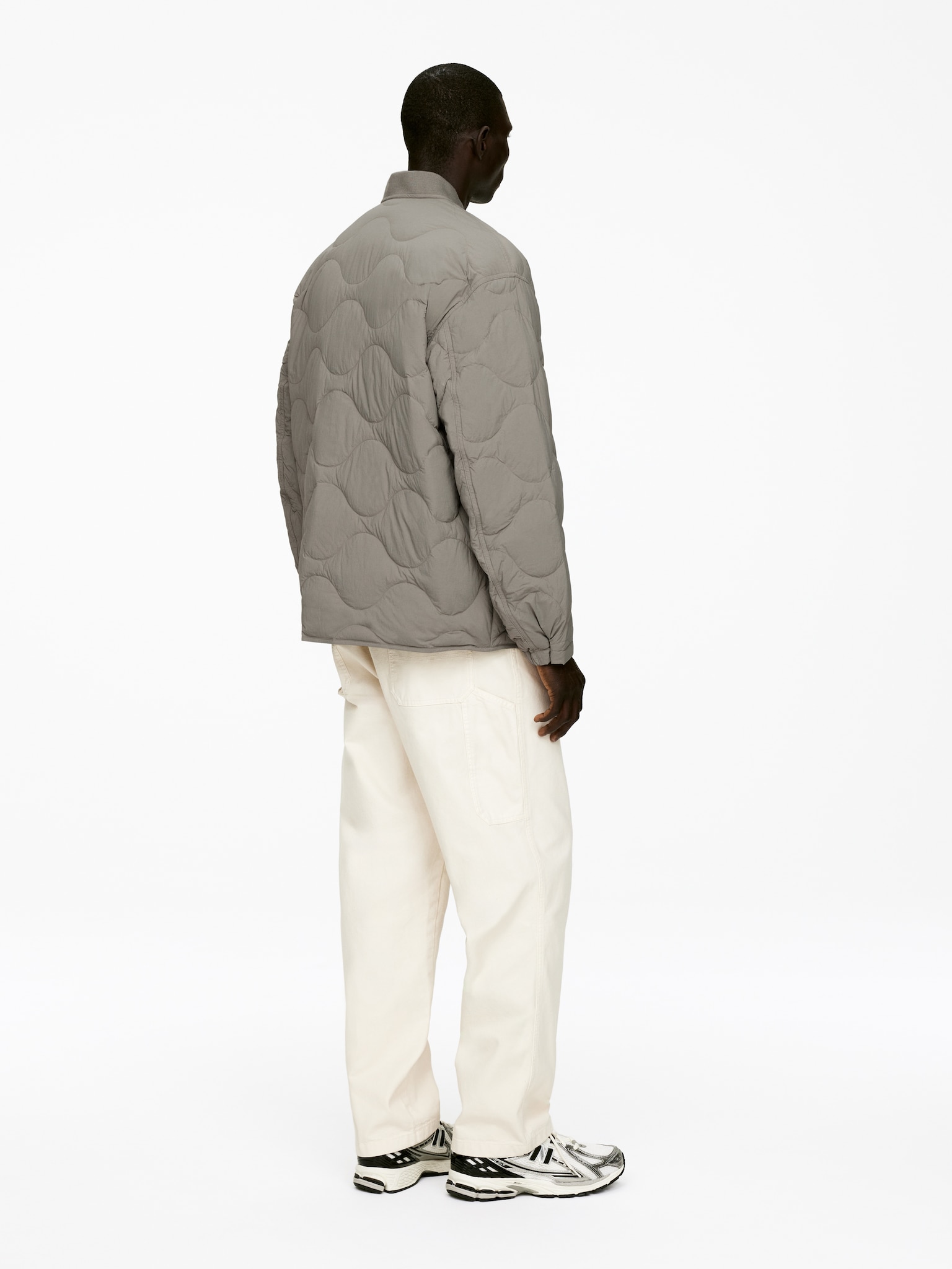 Veste matelassée Upcycled Down - gris/Rouge brun foncé - 6