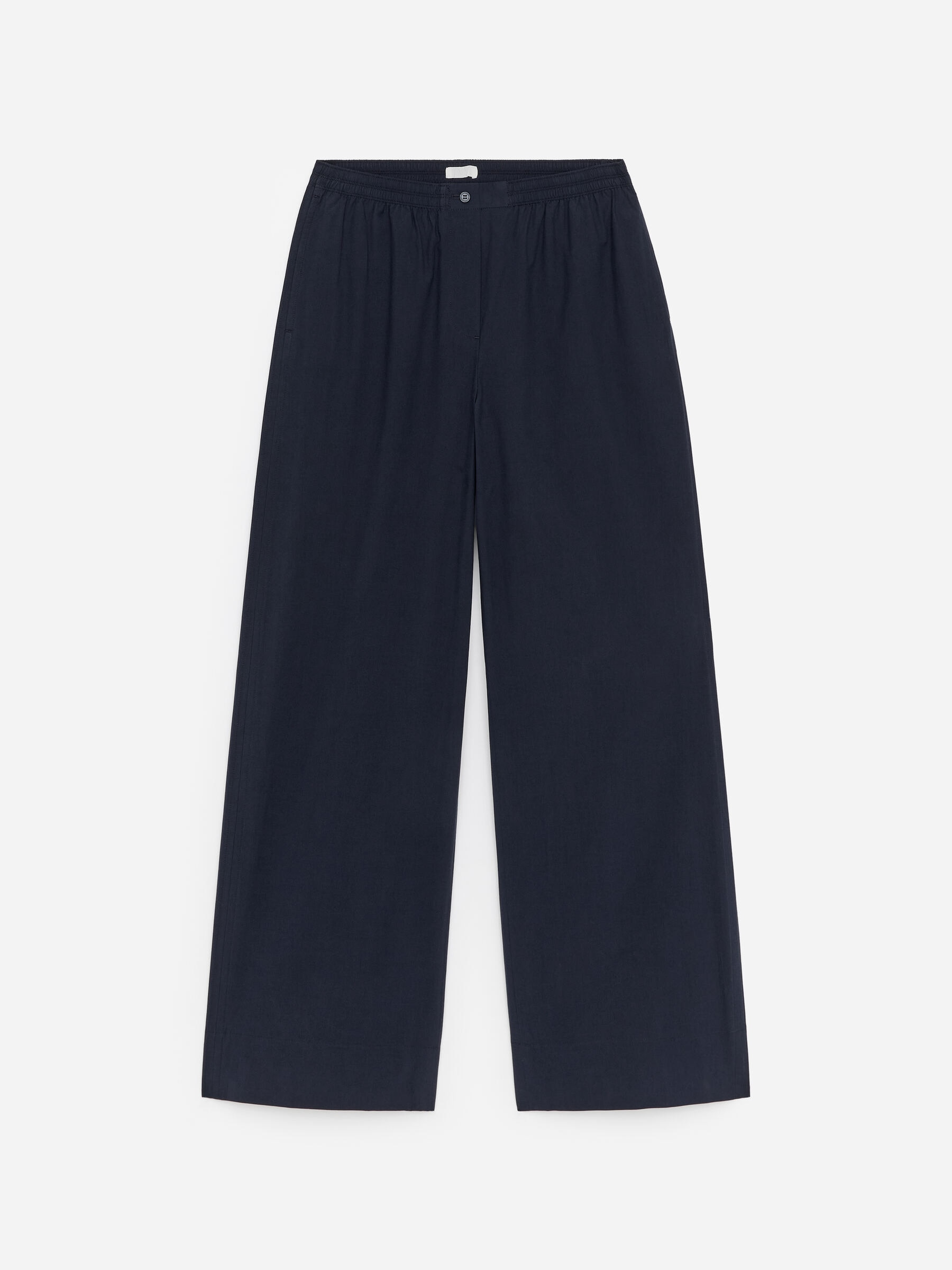 Relaxed Cotton Trousers-#0A041F-19085