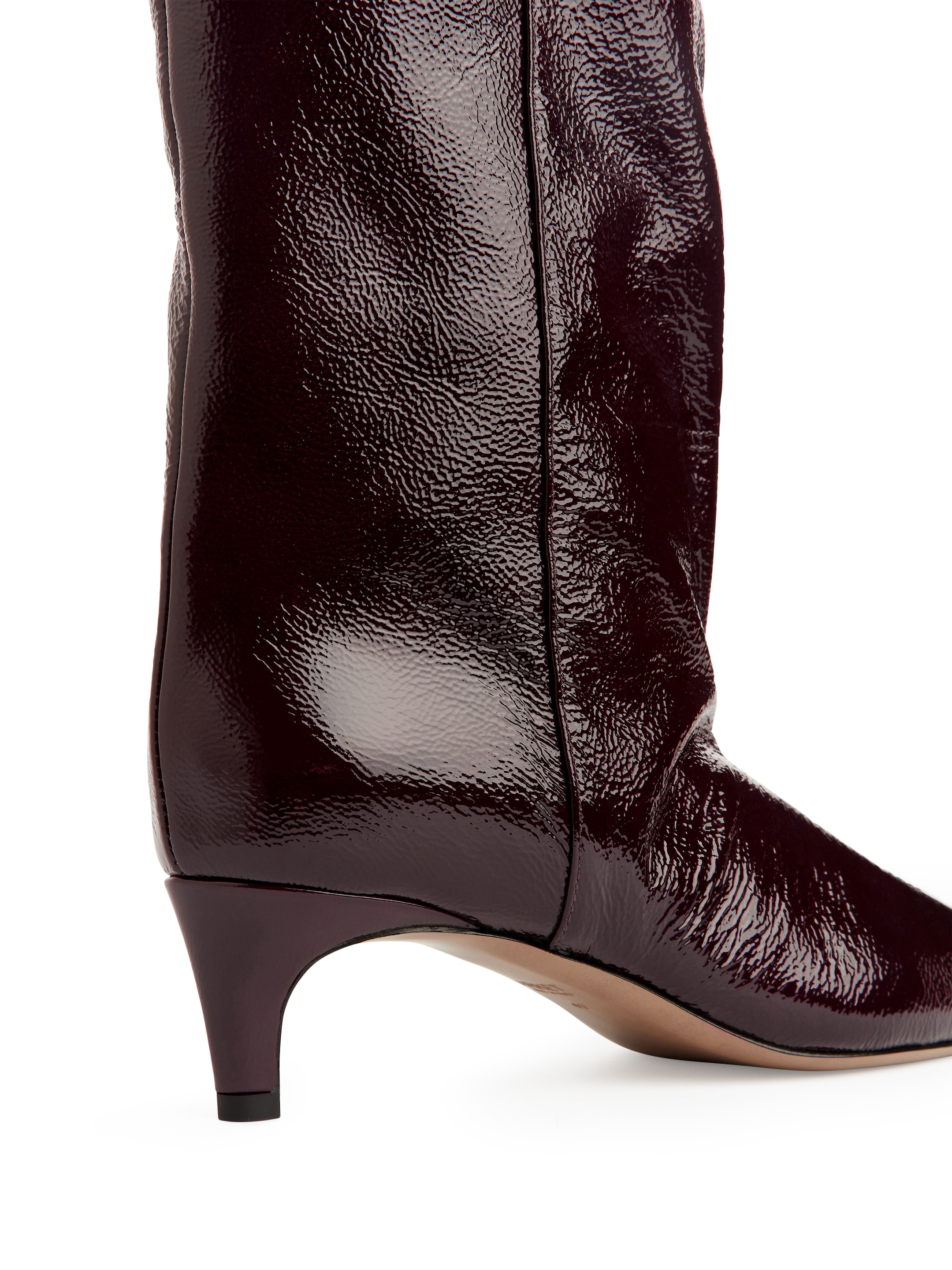 Botas puntiagudas con tacón "kitten heel" - Rojo oscuro - Women - StillMedia/DescriptiveDetail - 4