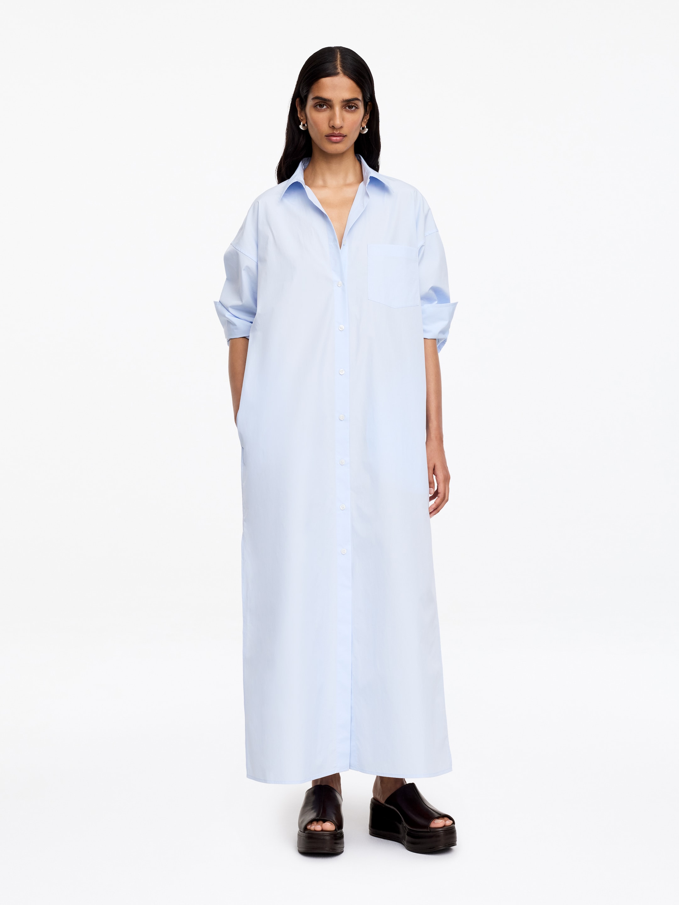 Flatform-Sandale aus Leder - Dunkelbraun - Damen - StillMedia/Lookbook - 10