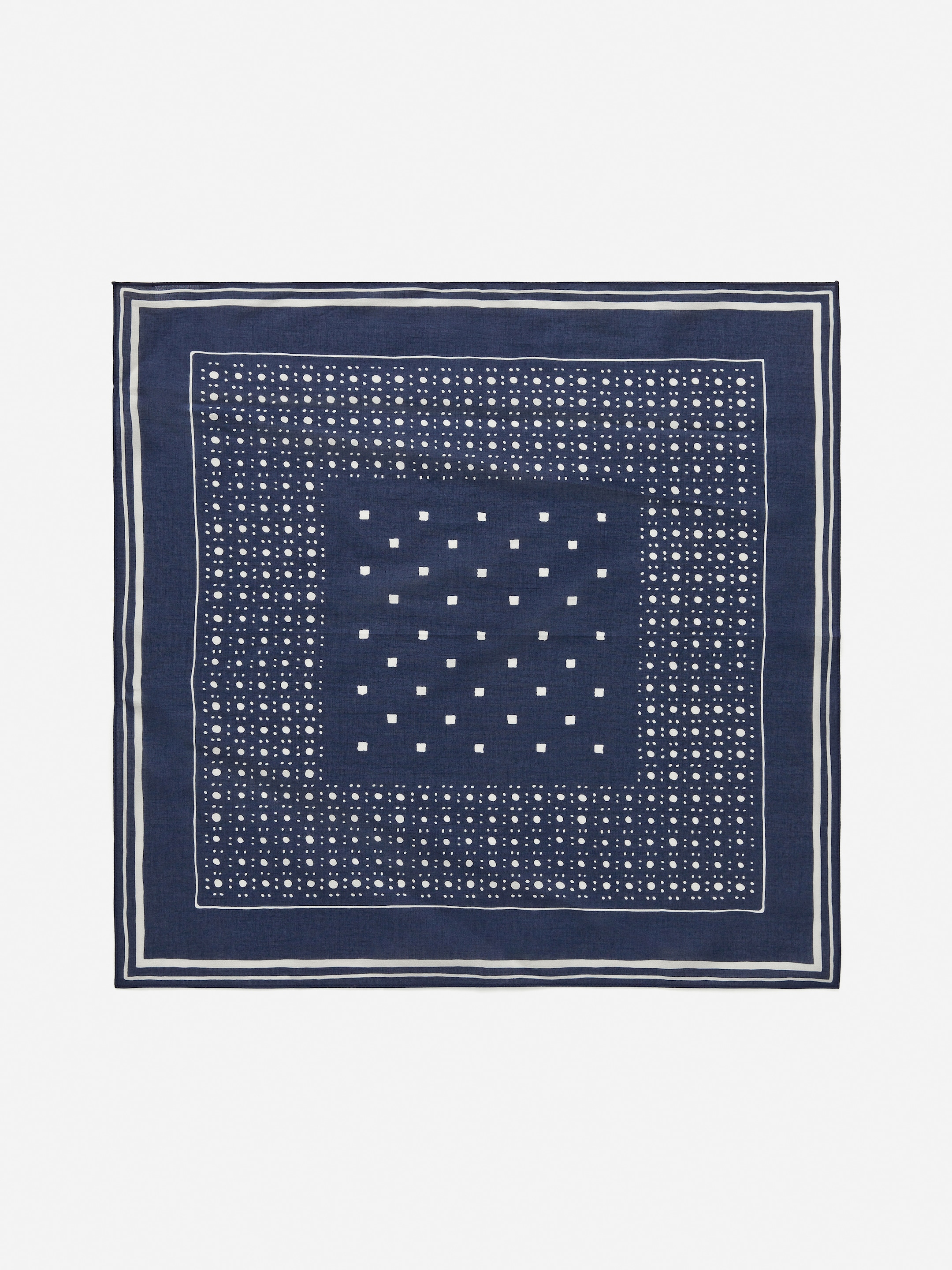 Mönstrad scarf - Blå - Women - StillMedia/DescriptiveStillLife - 1