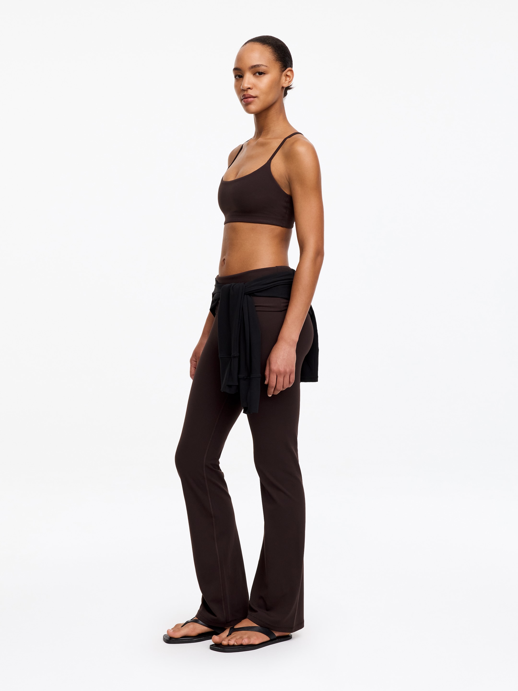 Soft Stretch Sports Bra - Brown - Slim fit - Women - StillMedia/Lookbook - 4